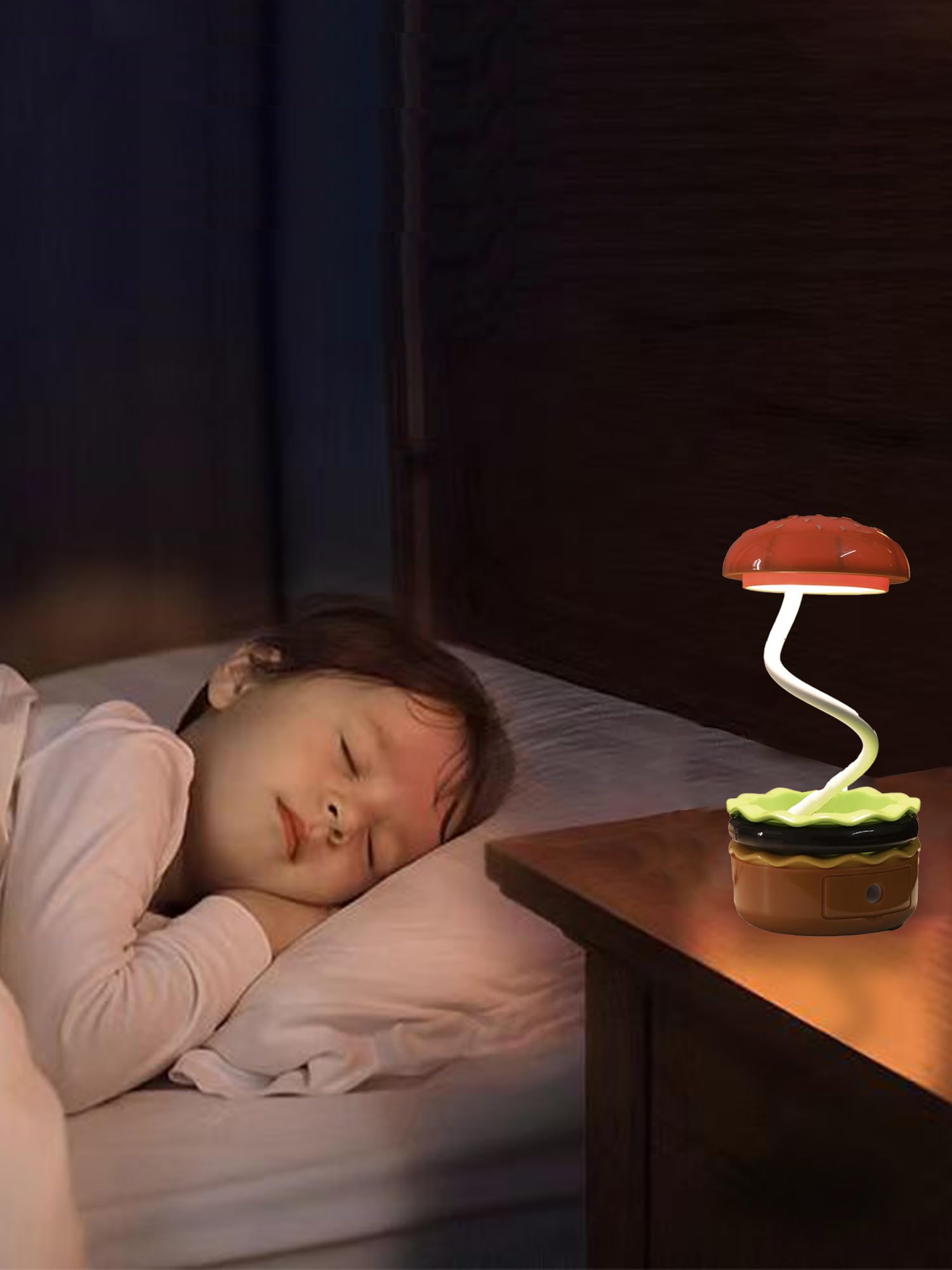 Hyling Cute Desk Lamp For Kids, Small Desk Lamp For Boys’Room Decor, Nursery Night Lights Adjustable，Desk Decoration Ambient Lighting Toddler Graduation (Yellow)