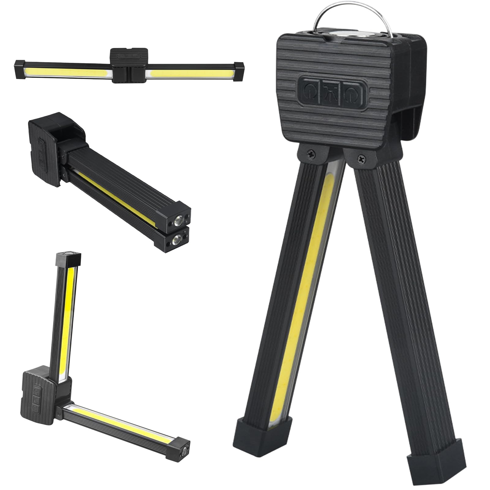 Tizee Portable Led Camping Light – 7Th Gear Dimming, Rechargeable Work Light With Magnet & Hanging Hook, For Gym Posing, Reading,Emergency Use
