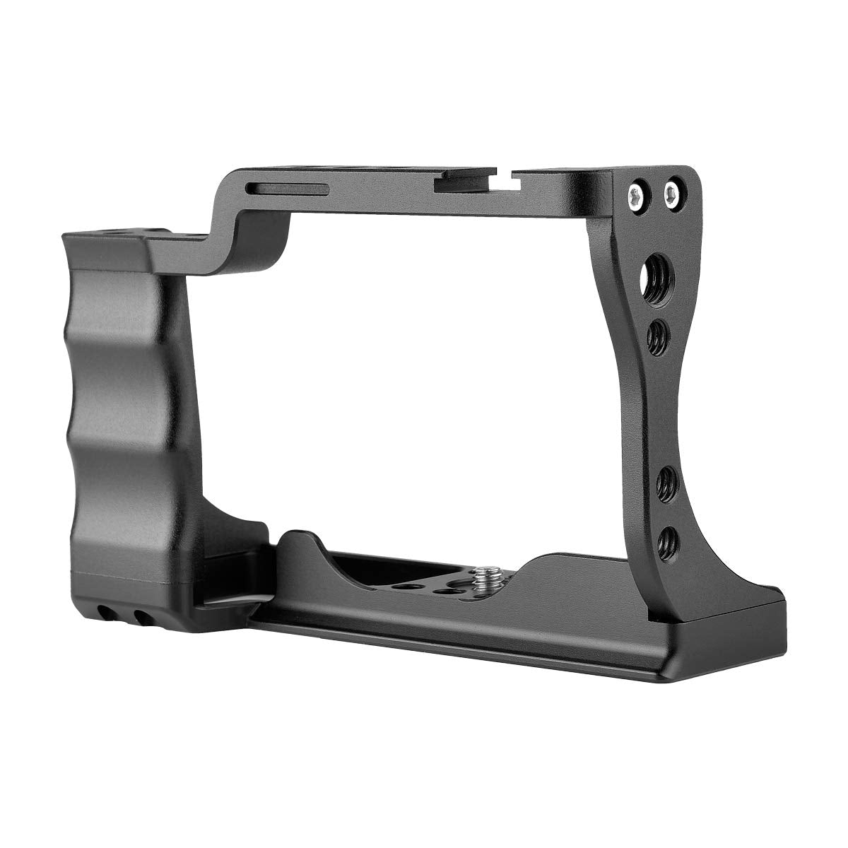 Caminstarry Aluminum Video Camera Cage Stabilizer For Canon Eos M50 Multiple 1/4" 3/8" Screw Mount (Cage)