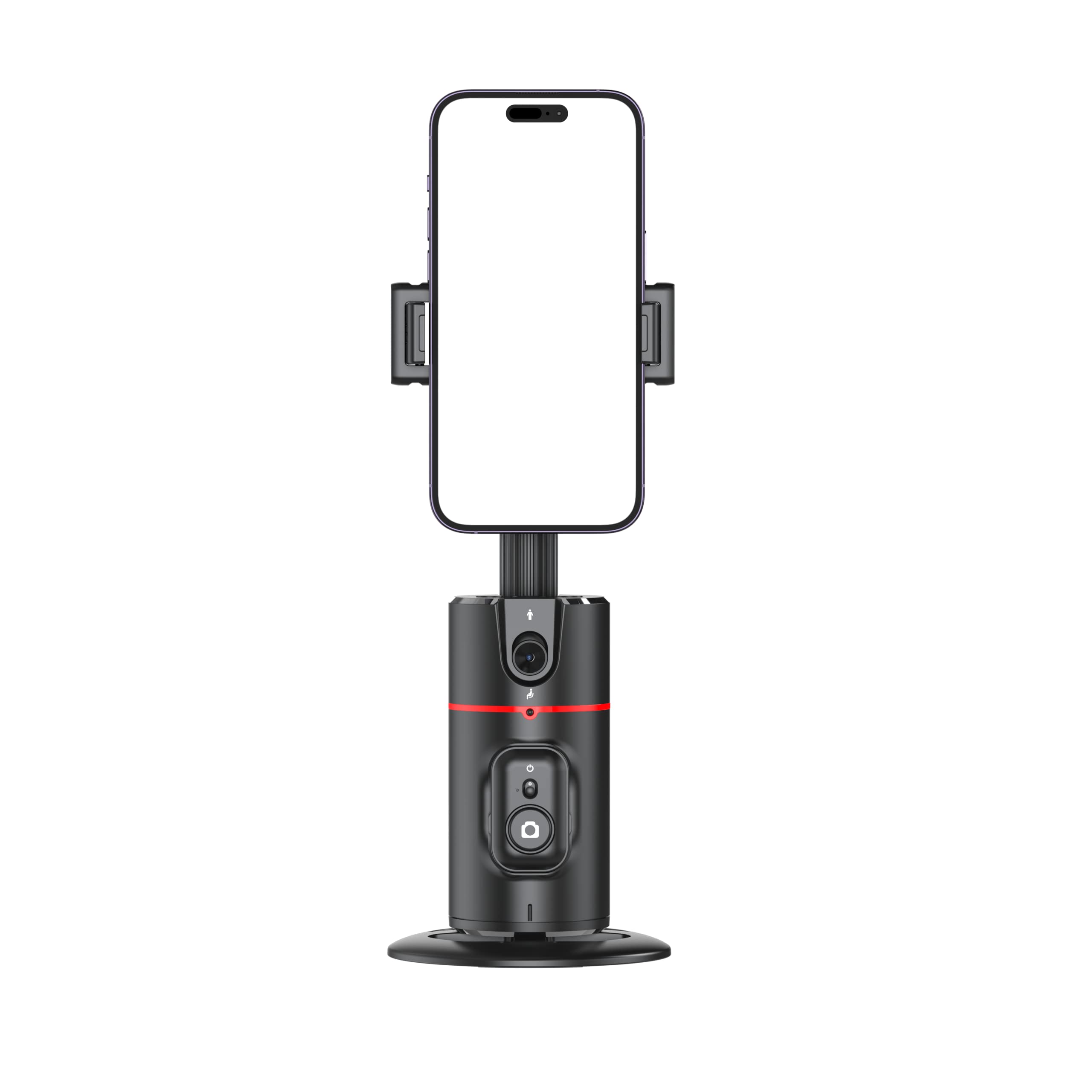 Xerial   Model Automatic Face Tracking Tripod With Gesture Control, Foldable Storage, Selfie Stick, 360 Face Tracking Head, Black