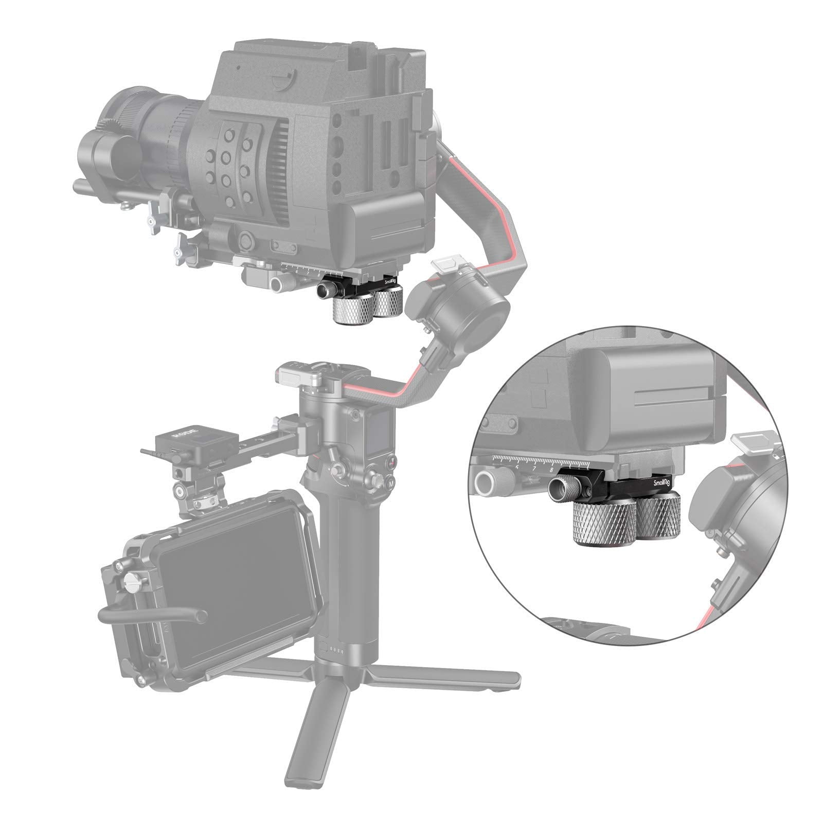 Smallrig Counterweight Kit Compatible With Dji Rs2/Rsc2/Rs 3/Rs 3 Pro And For Zhiyun Crane 2S/3S/Weebill S And For Moza Air 2/Aircross 2 Gimbal Stabilizers - 3125