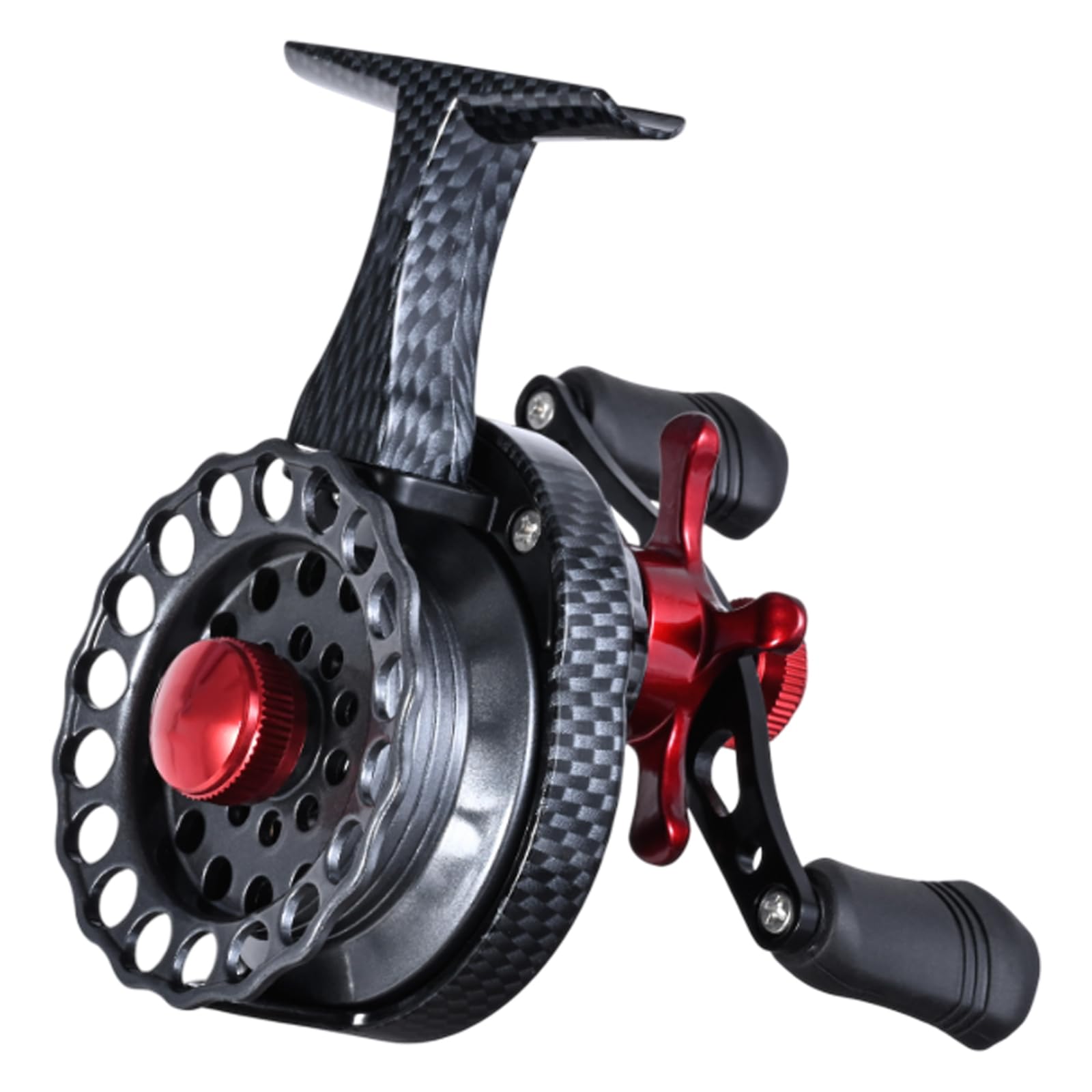 Huangeng Left/Right Hand Retrieve Fishing Reels 3.5:1 Gear Ratio 4+1 Balls Bearings Ice Reels 4Kg Drag Ice Fishing Equipment