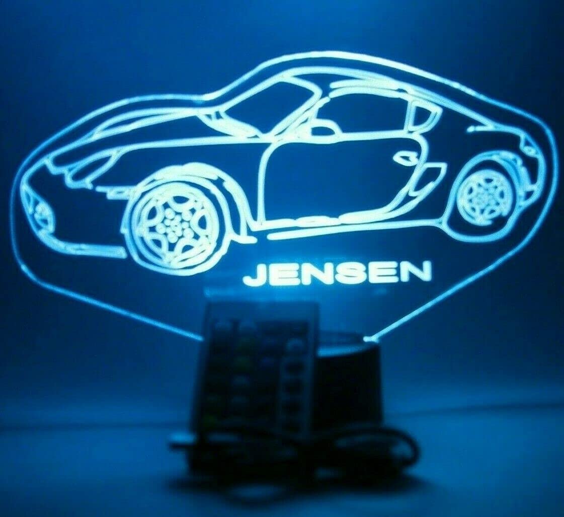 Mirror Mania Rwce Car Night Light Up Led Personalized Name Engraved Fast Highly Exclusive Luxury Sports Car Table Lamp - It'S Wow, With Remote, 16 Color Changing Options, Dimmer, Engraved, Great