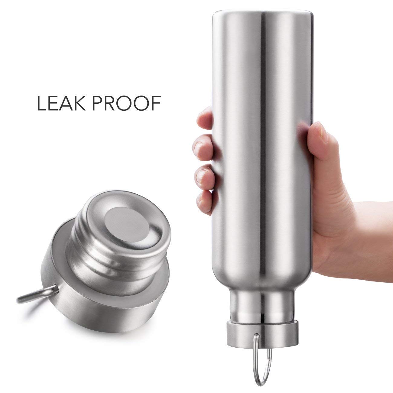 Stainless Steel Vacuum Insulated Water Bottle 34/25/20/17/12Oz 18/8 For Hot And Cold Drinks