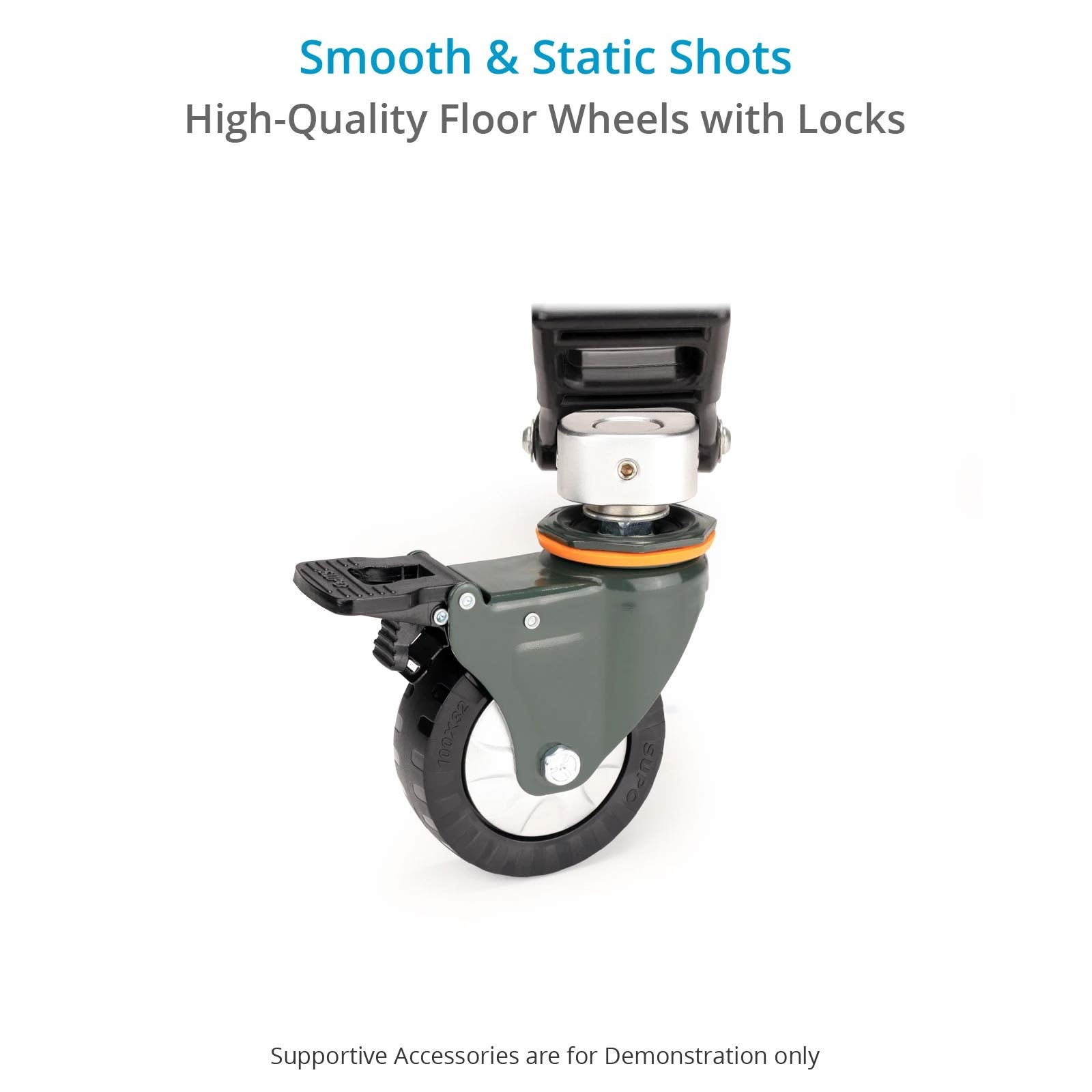 Proaim Lineo Portable Video Camera Floor Dolly. Heavy-Duty Professional Studio Dolly. Payload Up To 500Kg/1100Lb (P-Prt-D)