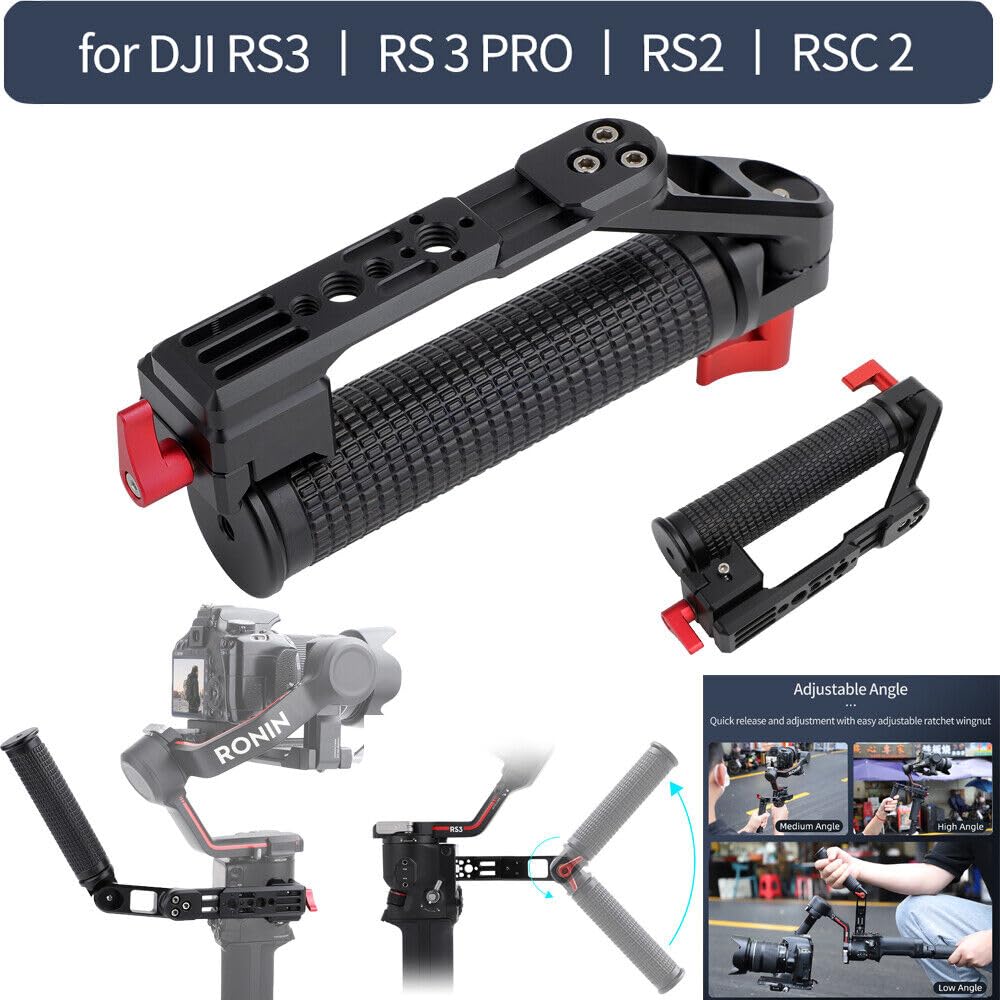 Dbeixiwei Metal Foldable Handle Handgrip Stabilizer For Dji Ronin Rs3/Rs2/Rs 3 Pro/Rsc 2 Cameras Accessories