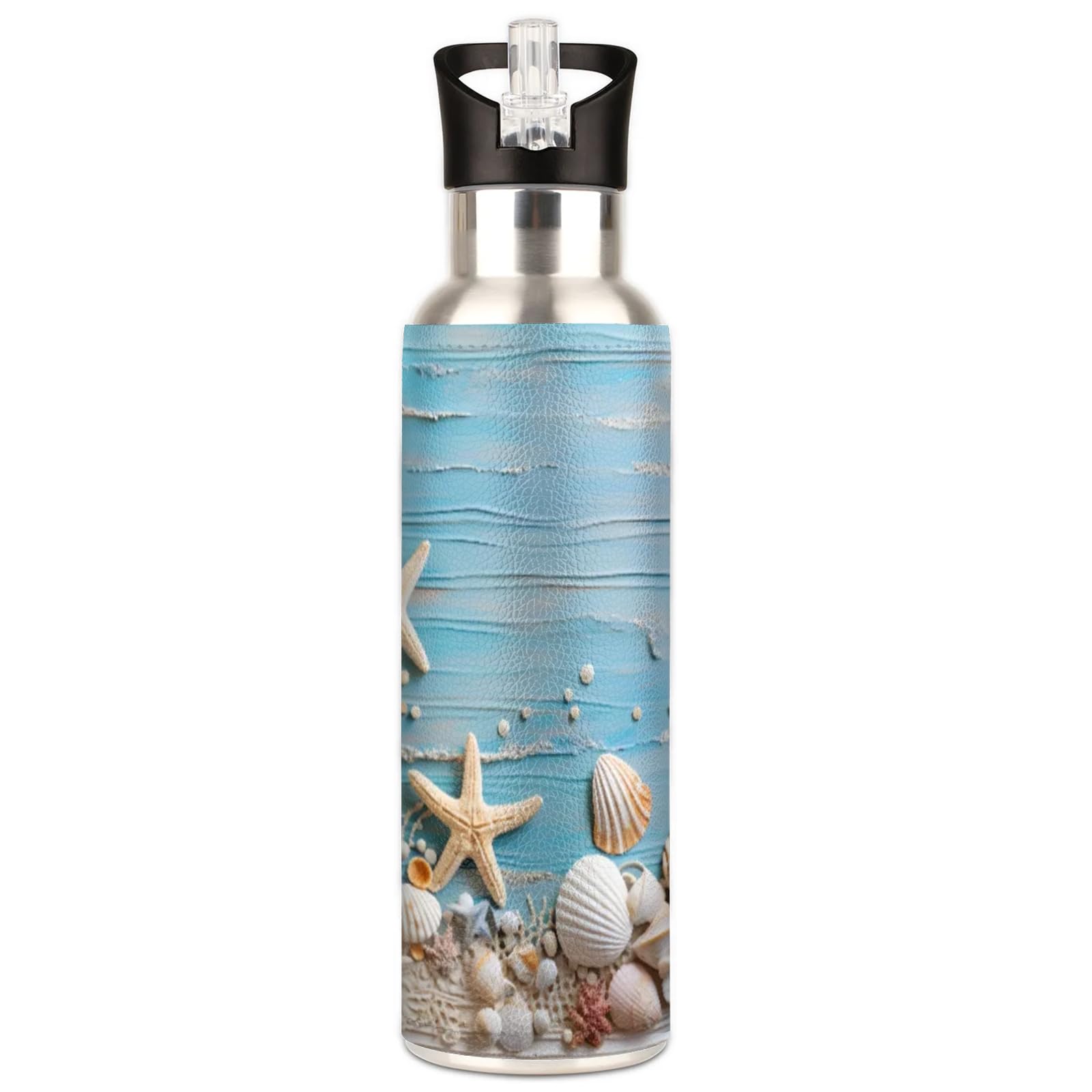 Sport Water Bottles, Insulated Water Bottle For Men Women, 600Ml (20Oz) Stainless Steel Gym Water