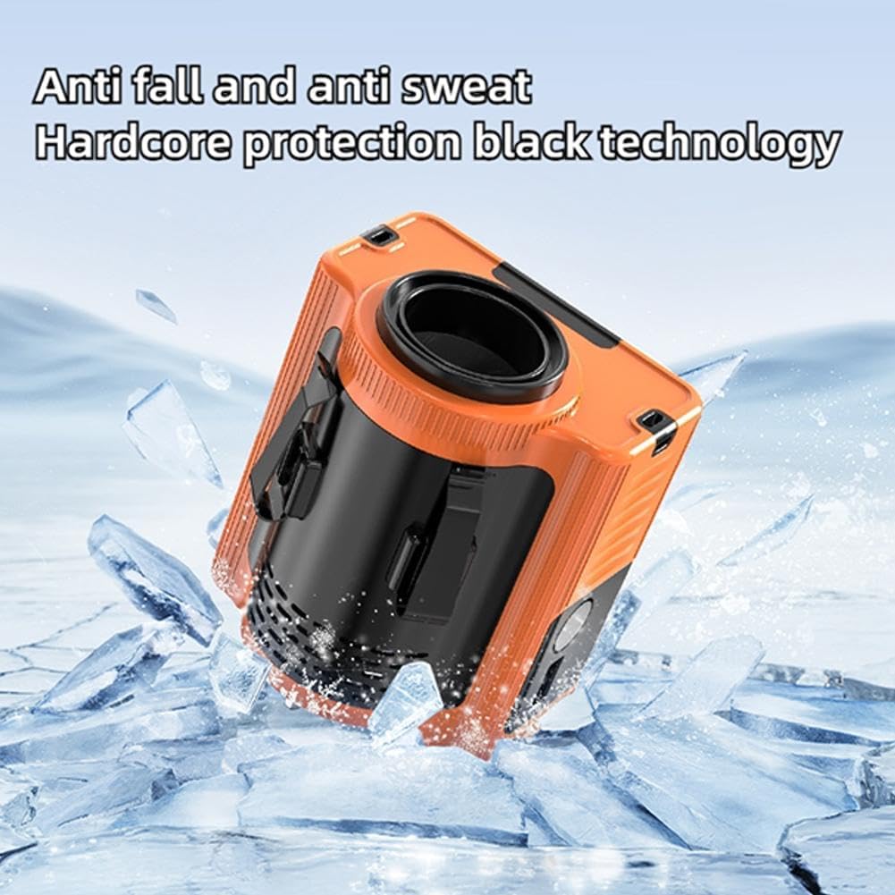 Portable Fan With Led Light, 10000Mah Rechargeable Battery, 5 Speeds Ultra-Strong Airflow Wearable
