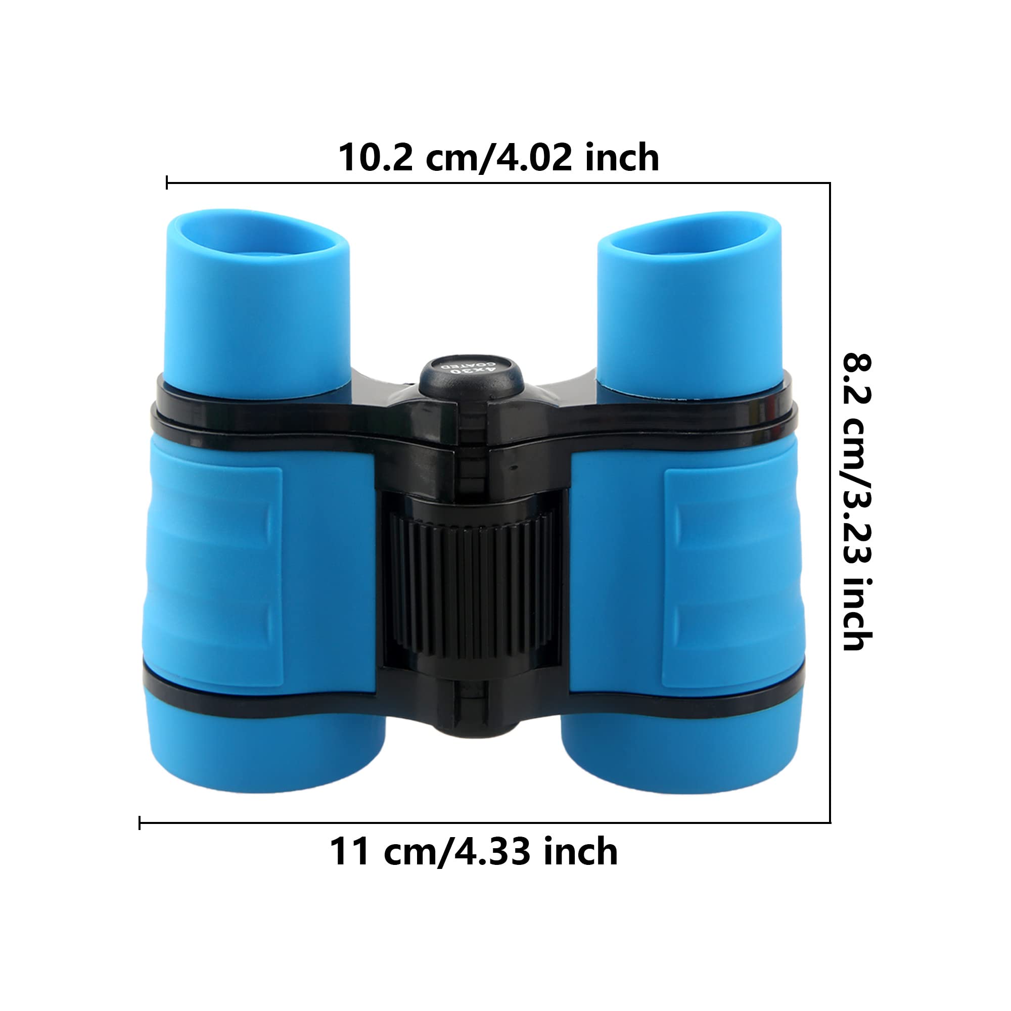 Cagemoga 4 Pack Kids Binoculars 4X30 Binoculars For Kids Mini Compact Binocuolar Toys Shockproof Small Telescope For Bird Watching Camping Outdoor Play