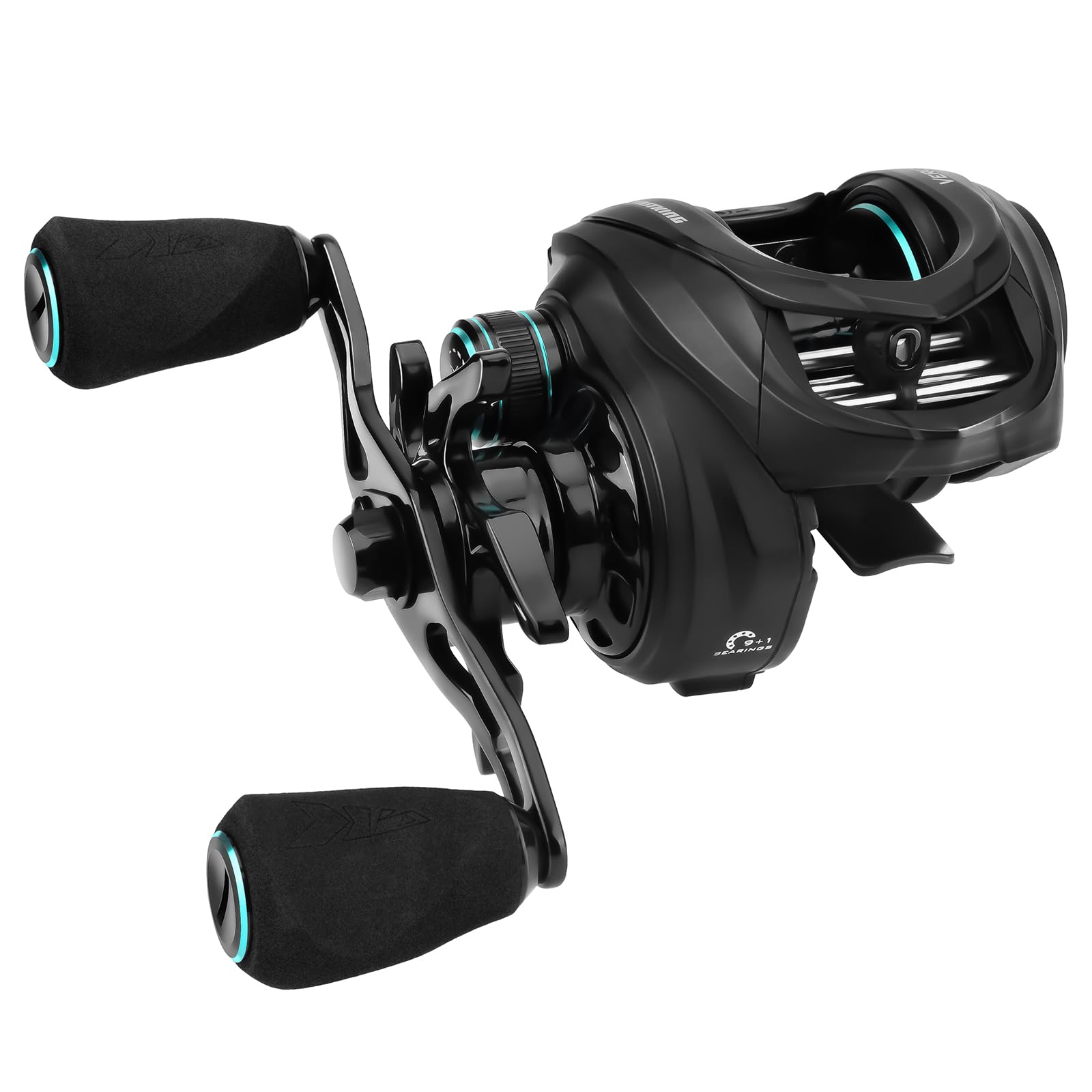 Kastking Verus Baitcasting Fishing Reel, 6Oz Ultra Lightweight, Halo Xii Magnetic Braking System, 9+1 Maxidur Double Shielded Stainless Steel Bb, Up To 18 Lbs Max Drag, 8.0:1/7.2:1 Gear Ratio
