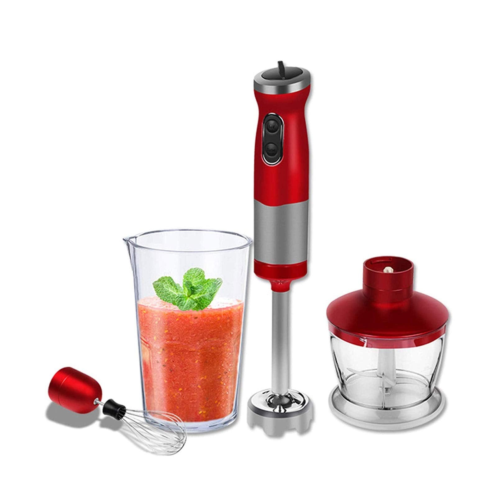 Leonys 700W Immersion Hand Blender, Stainless Steel Stick Blender, Includes Mixing Beaker/Whisk Attachment/Milk Frother, Bpa-