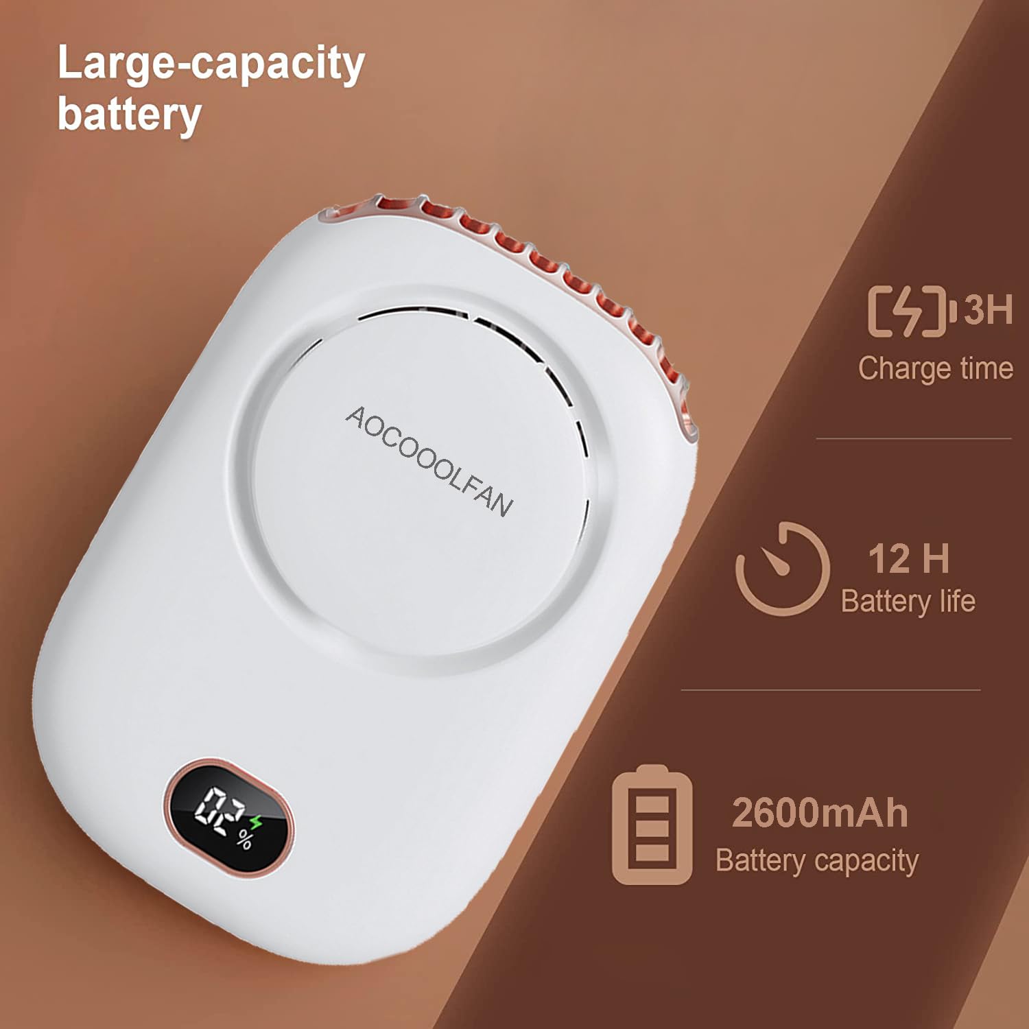 Portable Neck Fan, Mini Small Personal Handheld Fan Usb Rechargeable 3 Speed For Girls Boys Woman