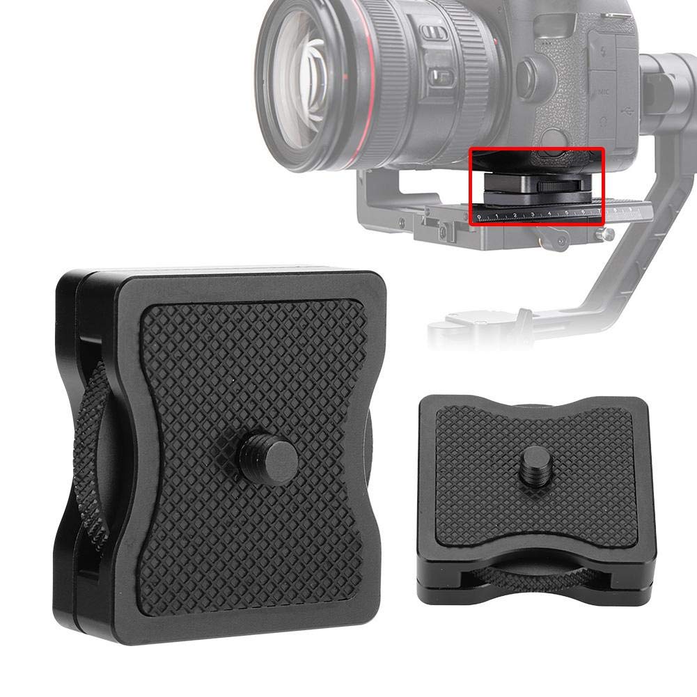 Archuu Camera Quick Release Plate Height Riser Adaptor Block,Aluminium Alloy 1/4 Mount Dslr Stabilizers Extension Shooting Board Increased Pad,For Zhiyun Crane, Ronin-S