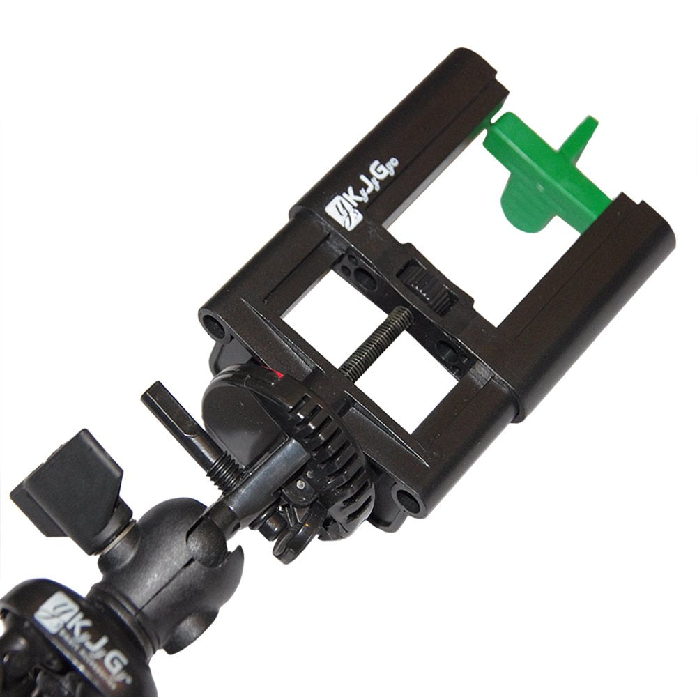 Kyjygy Smart Accessories Kyjygy Cell Phone Tripod Mount: Deluxe 2 Tiered Tripod Adapter Compatible With Iphones, Samsung Galaxy, Note, Lg, Nexus Smartphones Perfectly. Connects To Tripods, Monopods, Selfie Sticks.