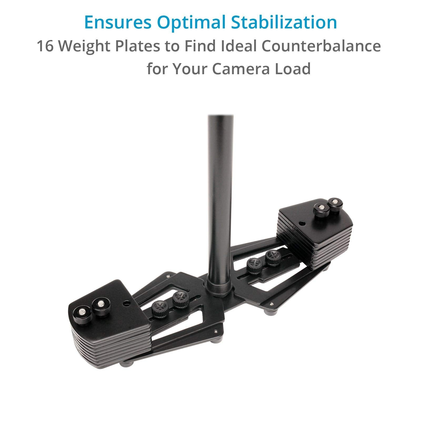 Camtree Flycam Hd-3000 Telescopic Stabilizer W/Galaxy Arm & Vest For Video Cameras. Micro Balancing, Shock Absorption- Stable Shots. Reduces Fatigue/Strain + Unico Quick Release & Table Clamp (Glxy-Av-Hd-3)