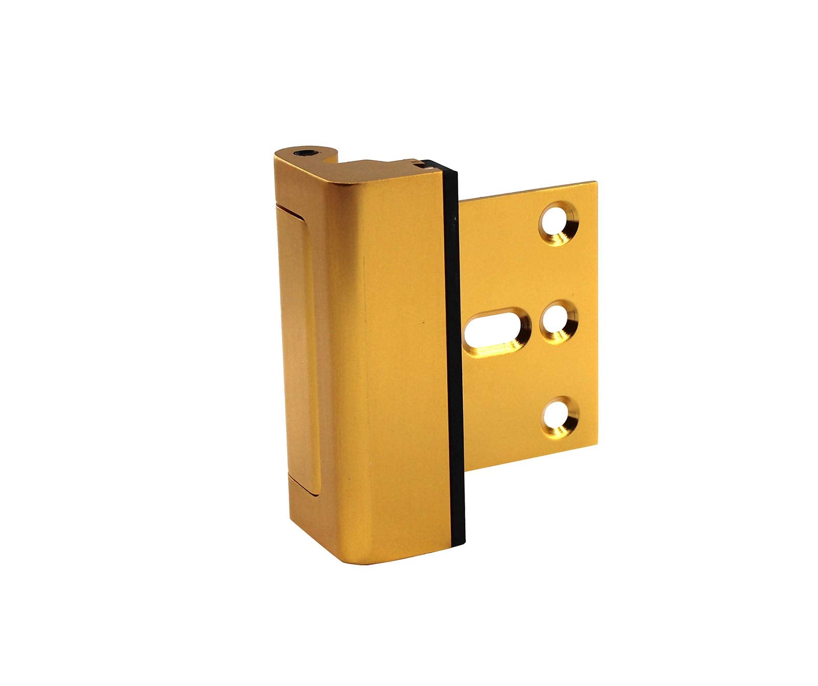 Annakideya One Piece Of Aluminum Alloy Security Door Lock Reinforcement Dead Bolt Child Safety Door Lockoxidized Gold Color