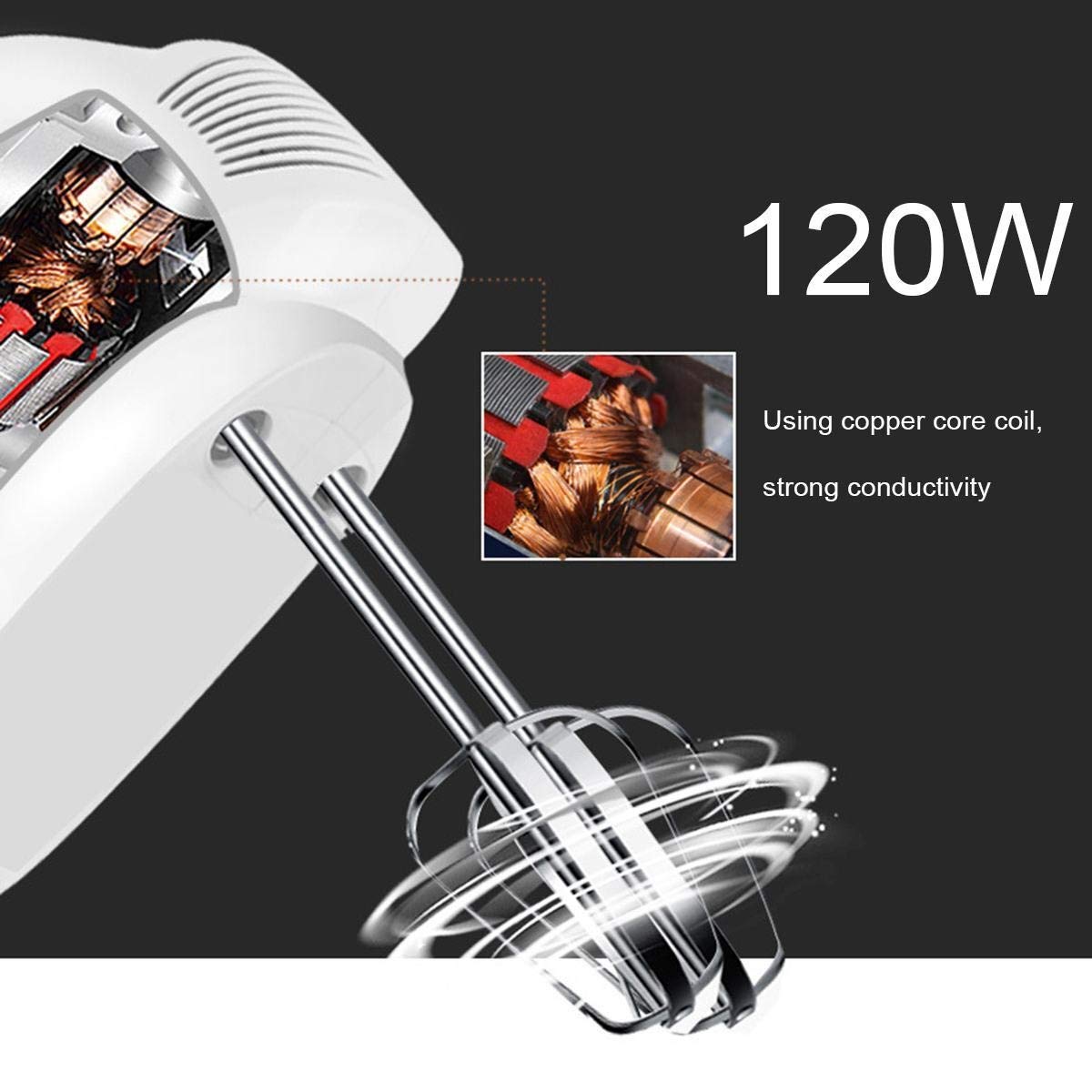 Efkerggjgtgtgjhpwelp 5 Speed Electric Handheld Mixer Whisk Egg Beater Cake Baking Home Small Automatic Cream Cake Food Blenders