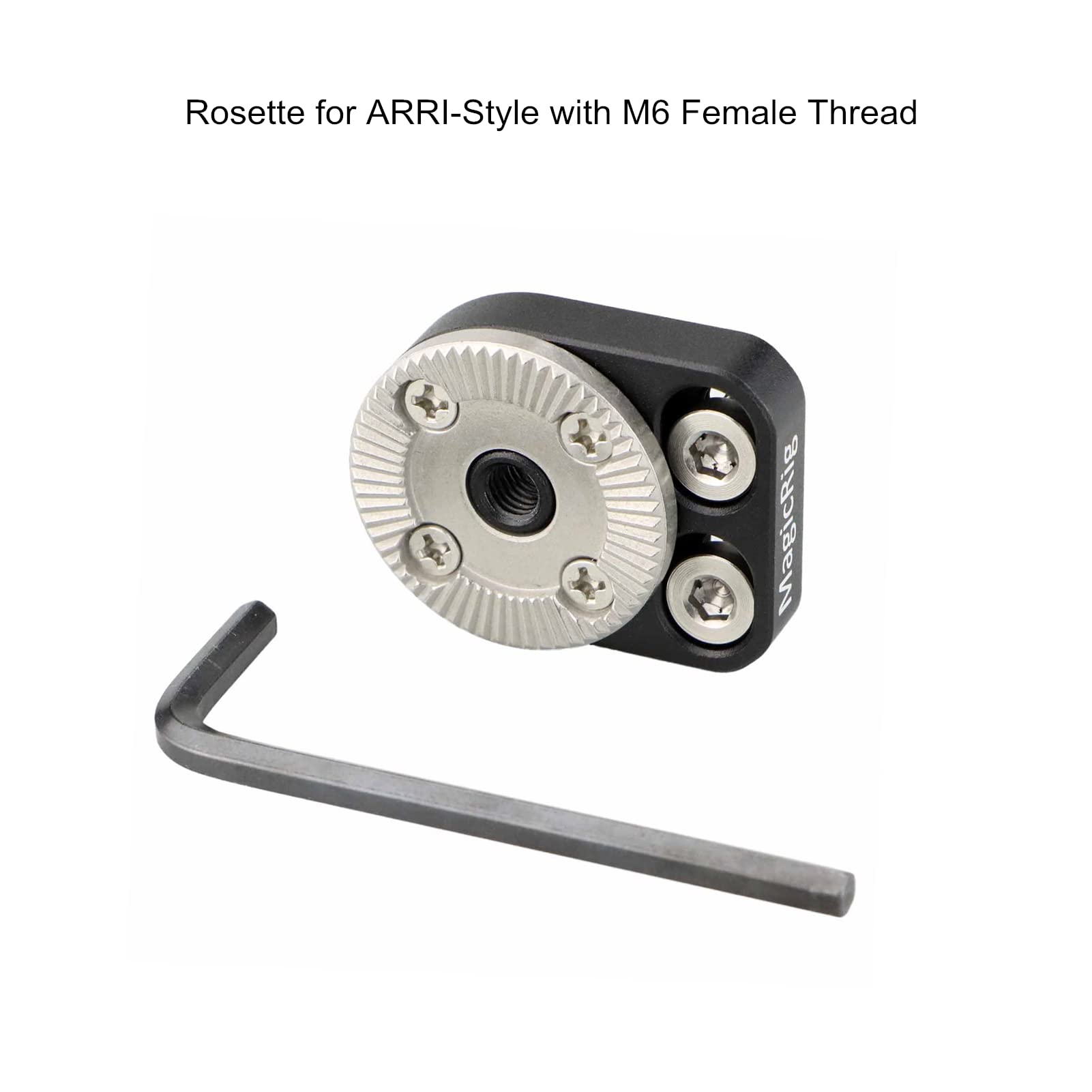 Magicrig Rosette Adapter With M6 Thread Rosette Mount Applicable For Arri Standard, For Camera Cage, Rosette Handle, Wooden Side Handle