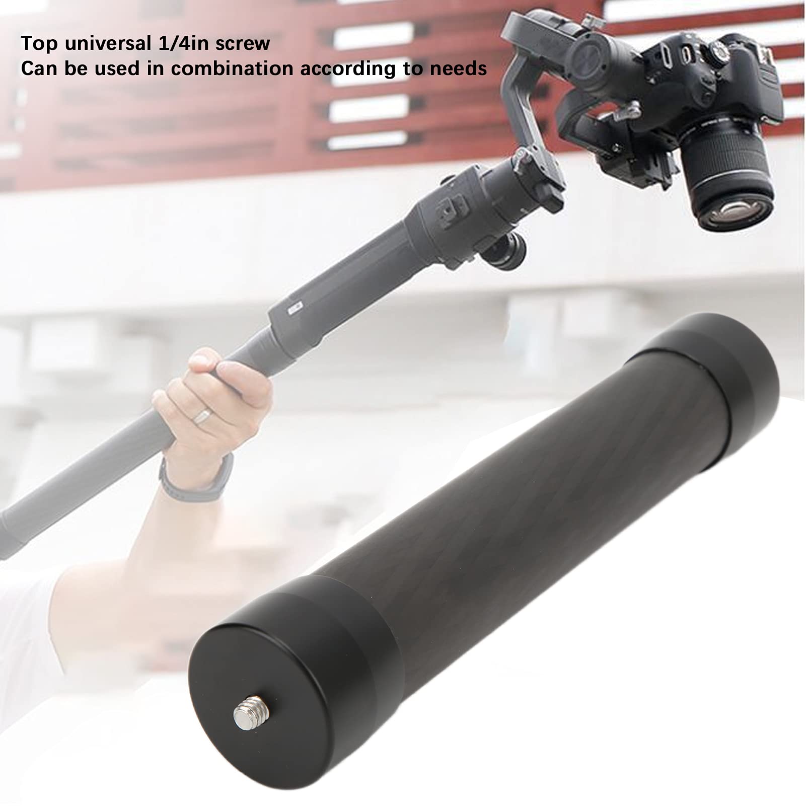 Byged Gimbals Extension Rod Pole, 8.3Inch Carbon Fiber Monopod Stabilizer Handle Grip For , Ronin-S Sc, For Zhiyun, Crane 2, For Weebill, Crane 3, Etc