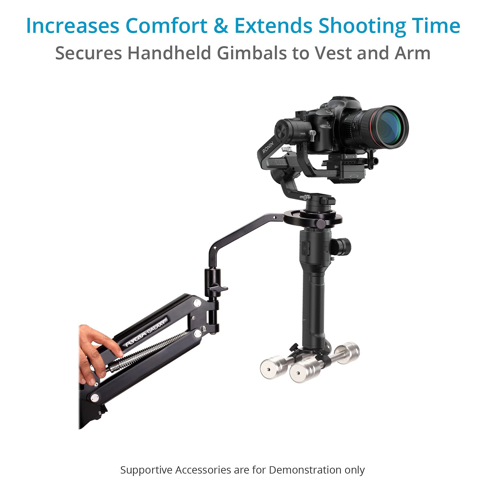 Proaim Gimbal Brace Mount For Dj-Rn-S & Crane-2 Camera Gimbal & Stabilizer Vest Arm. For Vest/Arm With 16Mm Pin Mount.10 X Counterweights With 15Mm Lws Rods (P-Gmbc-01)