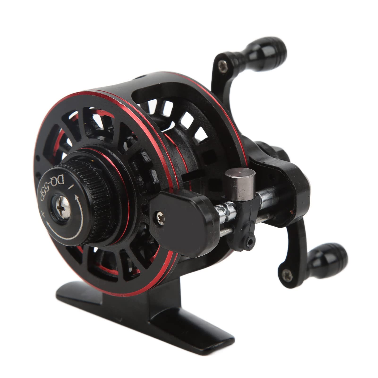 Alomejor Fishing Reel, Metal Fly Wheel Speed Ratio 3.0:1 Right Left Hand Front Ice Fishing Line Reel
