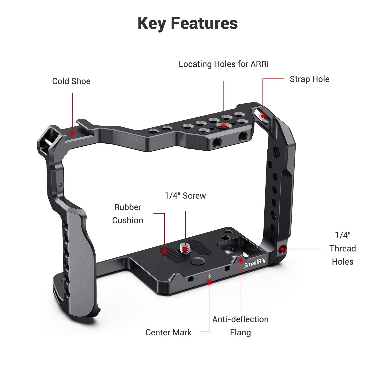 Smallrig Gh5 Gh5S Cage For Panasonic Lumix Camera And Dmw-Xlr1 ( Version) - 2049, Video Stabalization Camera Cage, Professional Video Accessories