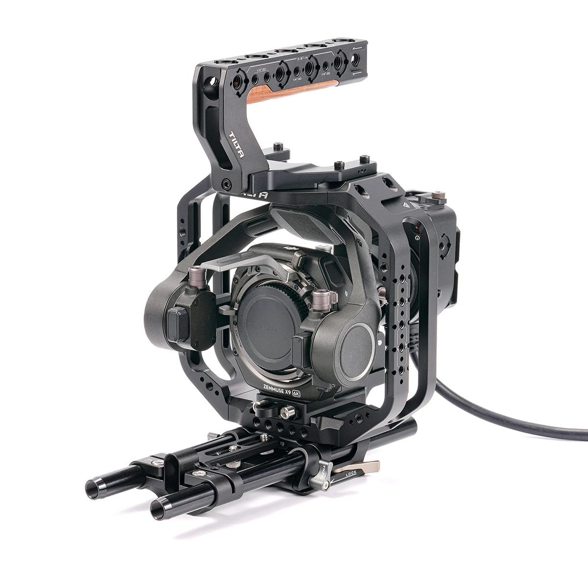 Tilta Full Camera Cage Compatible With Dji Ronin 4D Flex  Basic Kit  Black  Es-T09-A