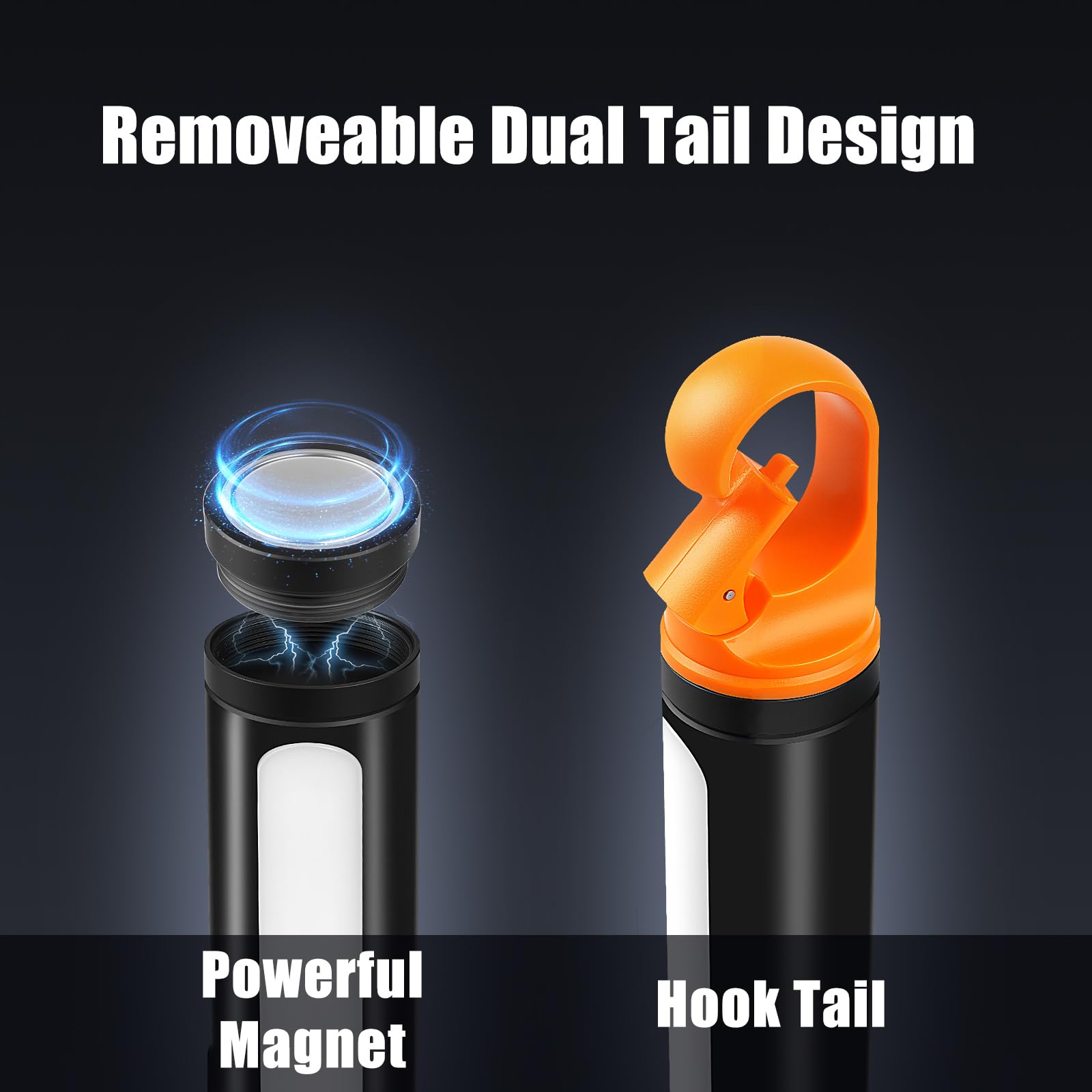 Annteneo Rechargeable Flashlight 3 Light Source, 990000 Lumens Magnetic Flashlights High Lumens, 9 Modes With Side Work Light, Dual Switch Operate, Waterproof & Adjustable For Home Outdoors Emergencies Working