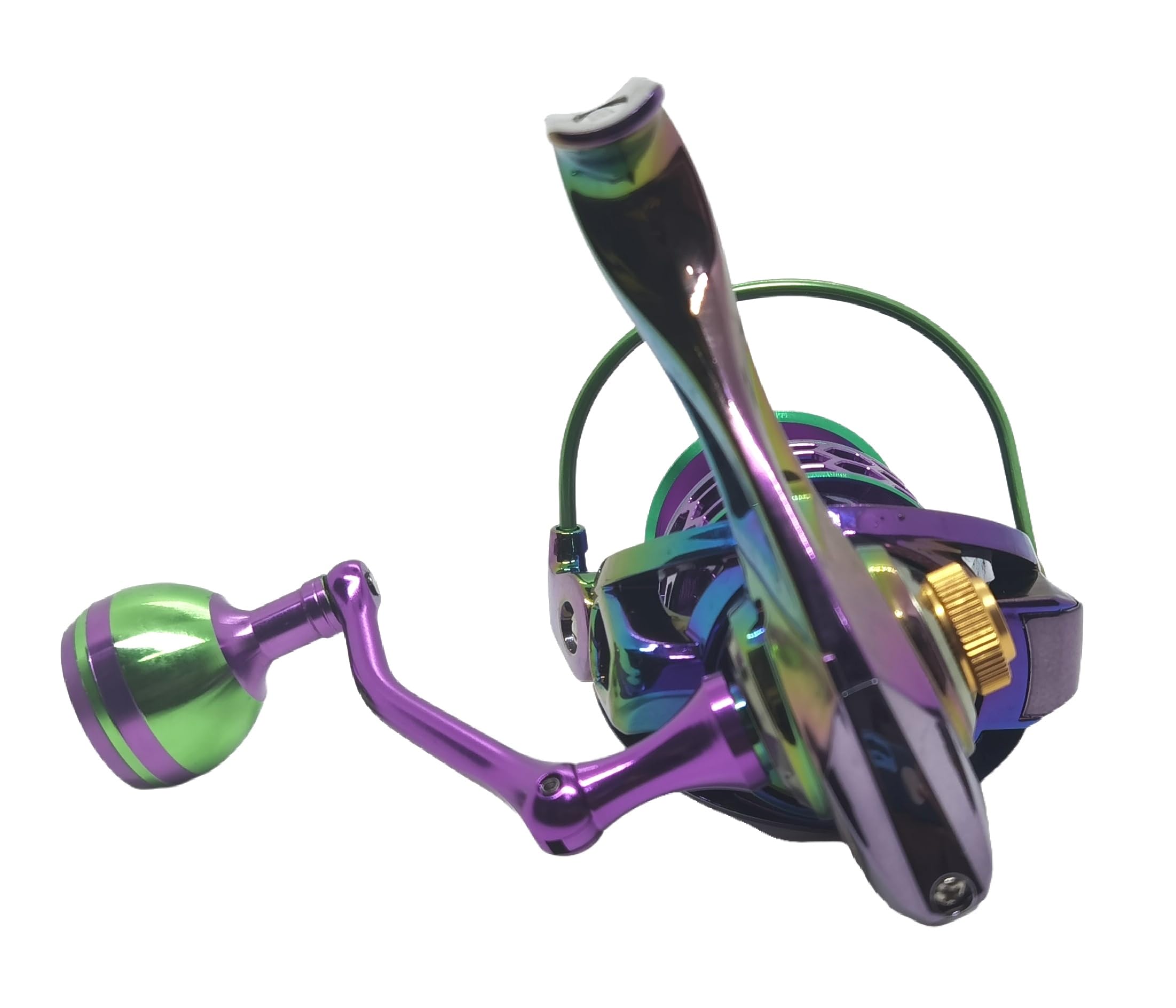 Apple&Orange Colorful Ultralight Smooth Spinning Reels With Metal Power Handle 9+1 Bb Freshwater Saltwater Fishing Reel