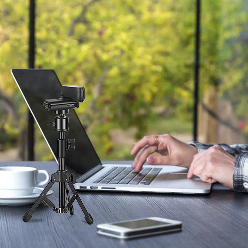 Jcwiny Webcam Tripod Stand Extendable Desktops Tripod For Camera/Phone/Webcam, Desk Tripods Webcam Mount Holder Compatible With Logitech Webcams C925E C922X C922 C930E C930 C920 C615 /Iphone/Ring Light