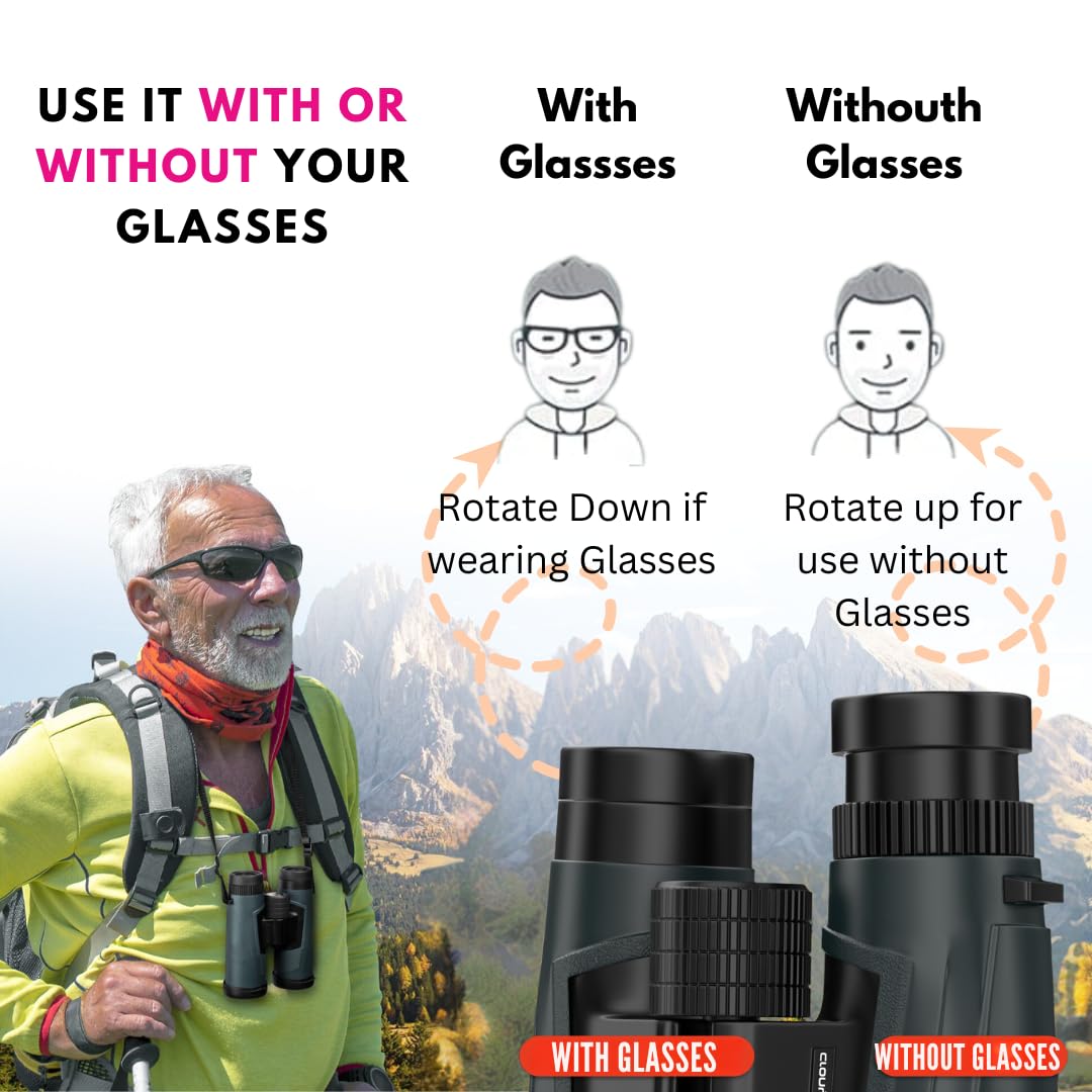 Cronyoptics Binoculars For Bird Watching - High Powered Binocular For Adults 10X42 Birding Binoculars- For Hunting