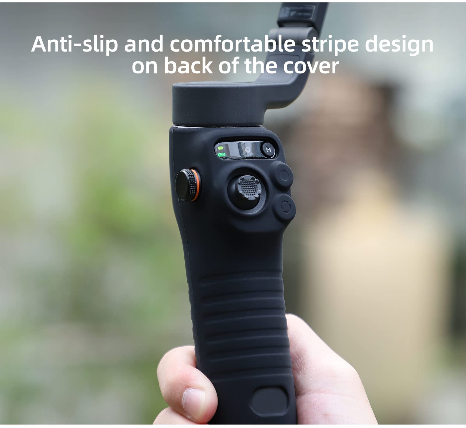 Natefemin Anti Slip Handle Silicone Case Cover For Dji Osmo Mobile 6 Handheld Stabilizer Accessory