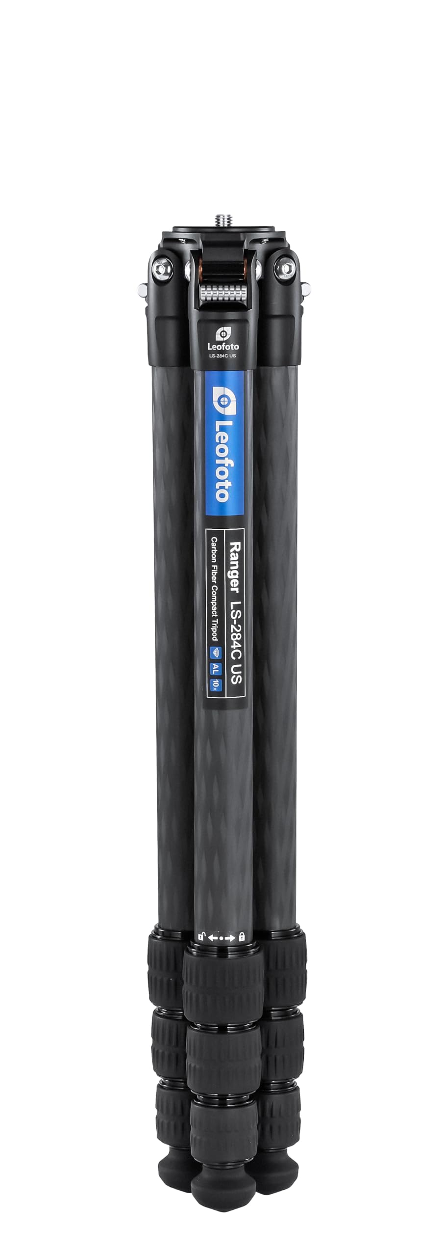 Leofoto Ls-284Cus Travel Tripod, Ranger Series, Carbon Fiber, 4 Leg Sections, Compact And Lightweight, Ball Head Available (Ls-284Cus)