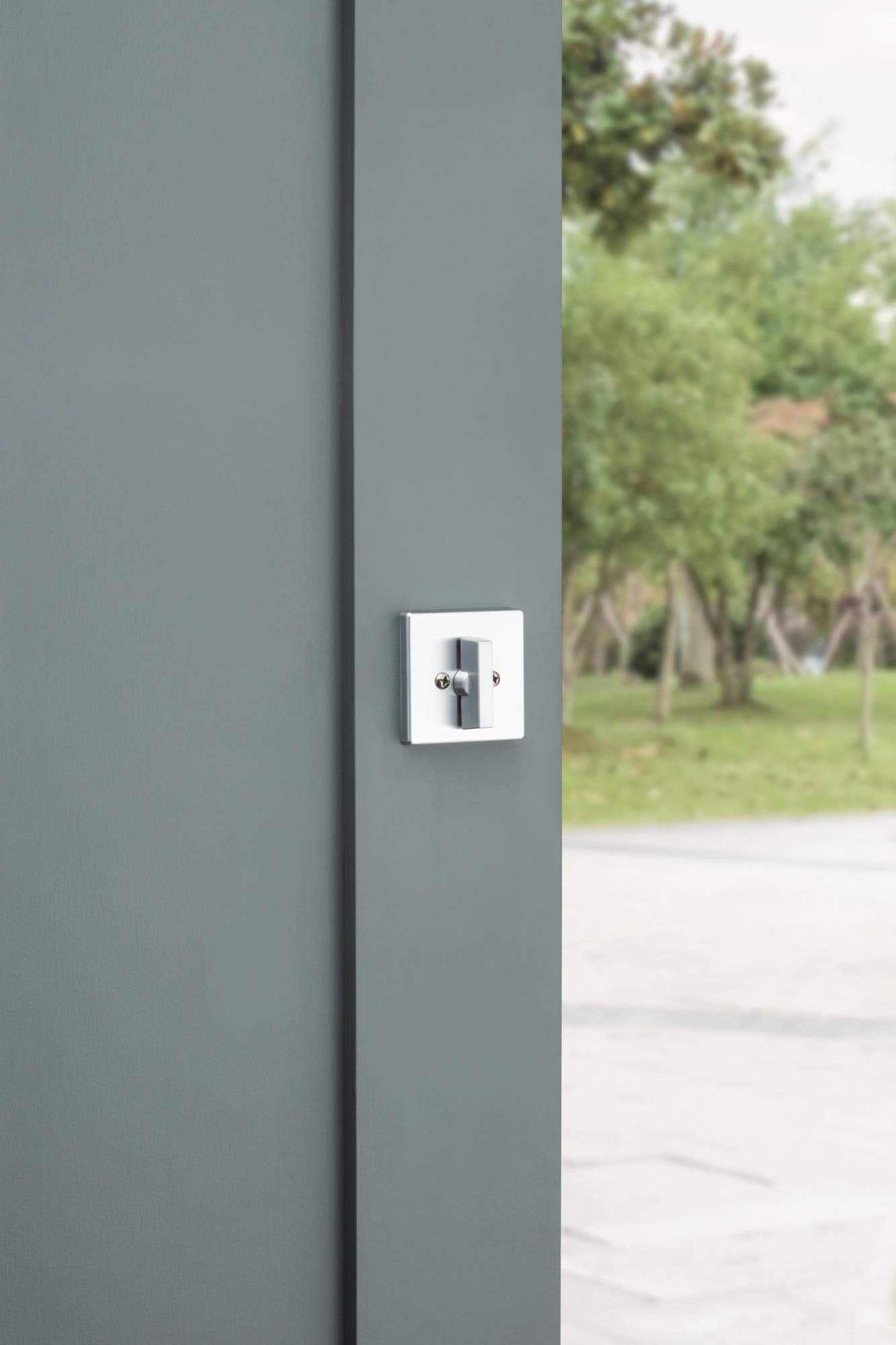 Kwikset 663Sqt Privacy One Sided Deadbolt From The Signature Series - Matte Black