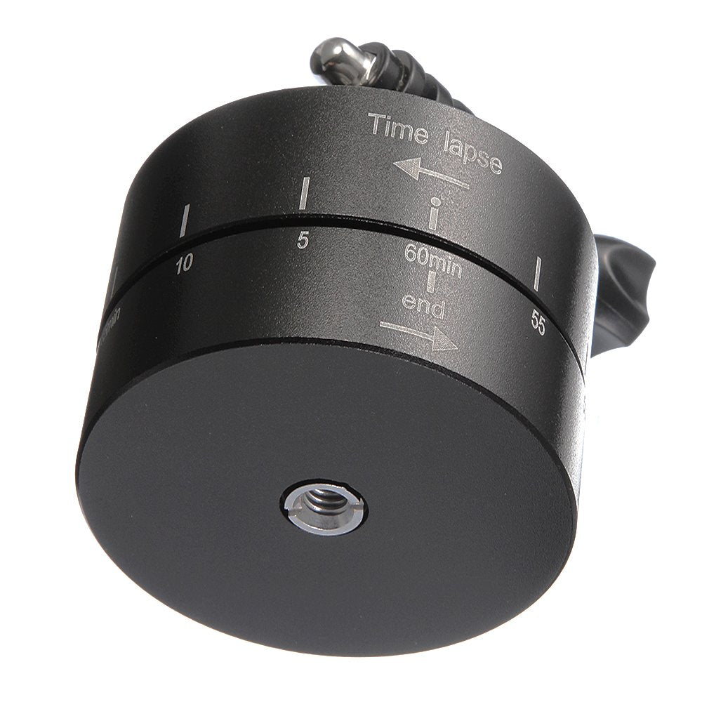 Fotga 360° 60 Minutes Rotating Tripod Time Lapse Stabilizer With Adapter 1/4" Screw For Action Camera Gopro Dslr Slr Camera Digital Camera Smartphone