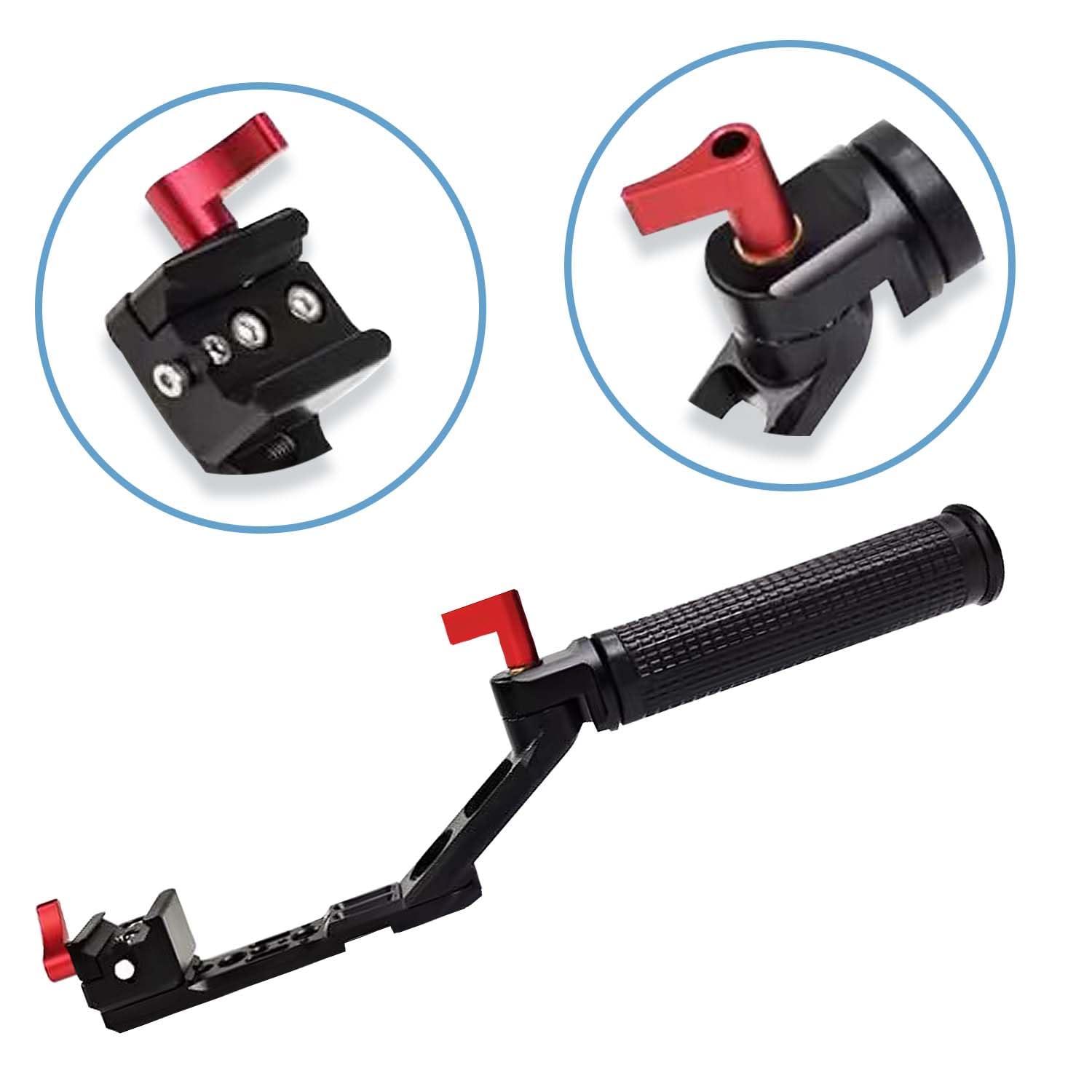 Loiezuir Silicone Sling Handle For Dji Rs4 Kettle Handle Rs2/3 Slr Camera Accessory Stabilizer Adjustment Expansion Multifunctional Handle Rs2 Rs3 Rs4Rs