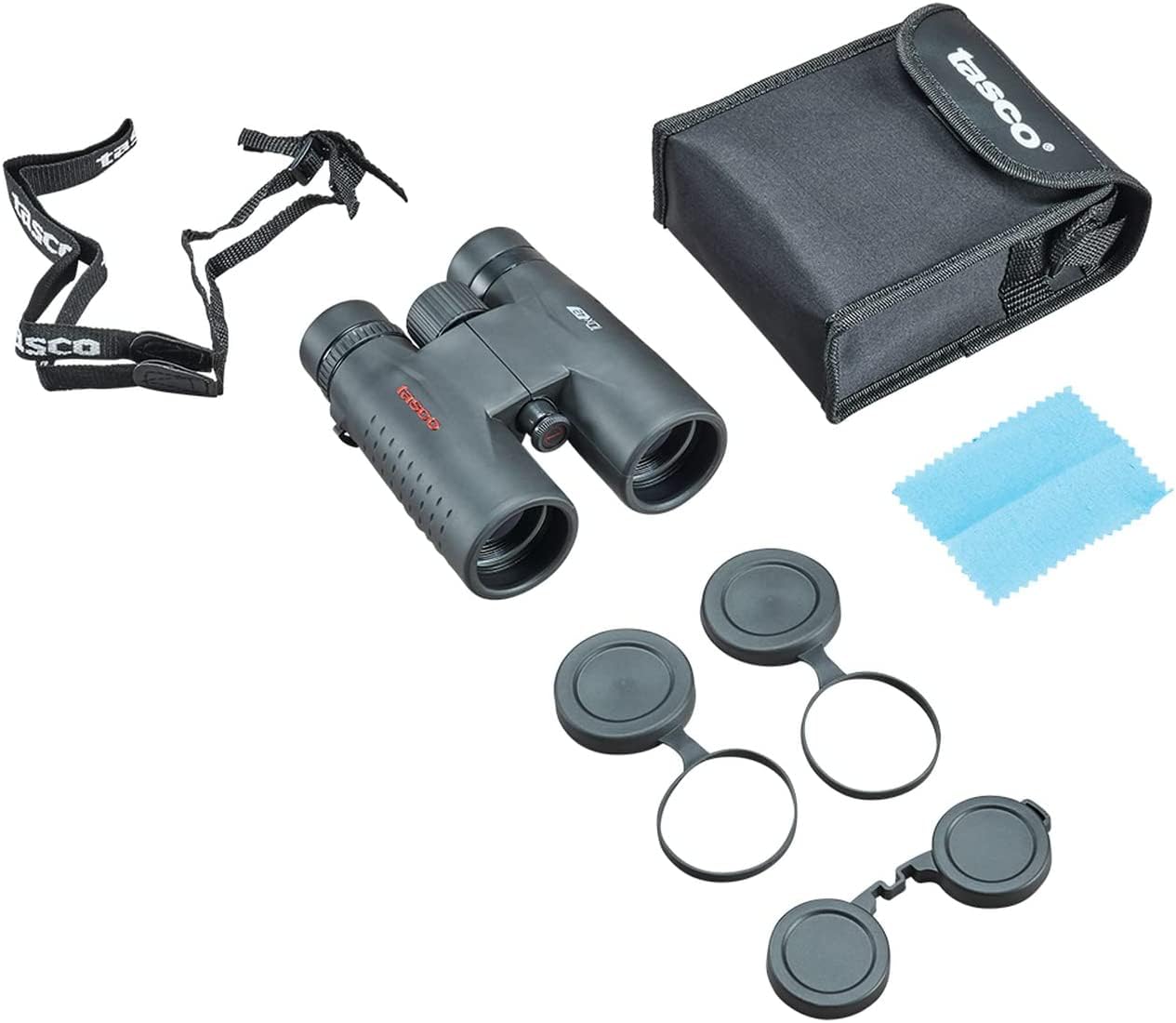 Tasco Es10X42 Essentials Binoculars, 10X42Mm, Roof Prism Mc, Black