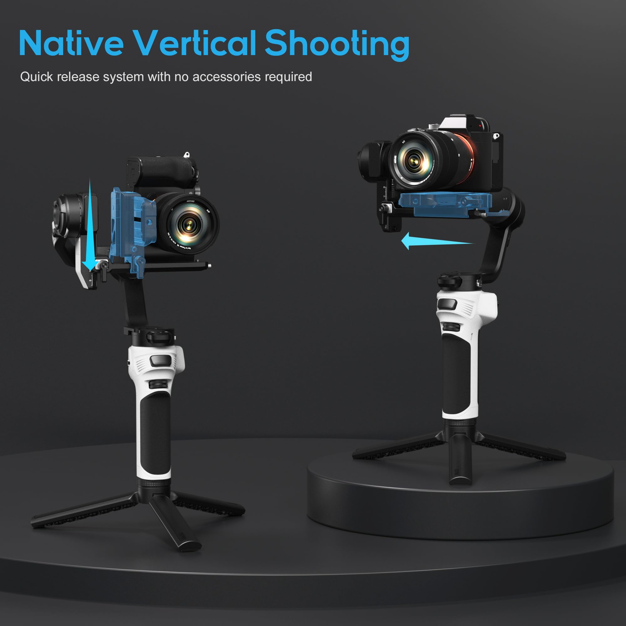 Zhiyun Cinepeer Weebill 3E[Official], 3-Axis Lightweight Gimbal Stabilizer For Dslr & Mirrorless Camera Canon/Sony/Panasonic/Nikon, 3Kg Payload, Native Vertical Shooting, Bluetooth Shutter Control