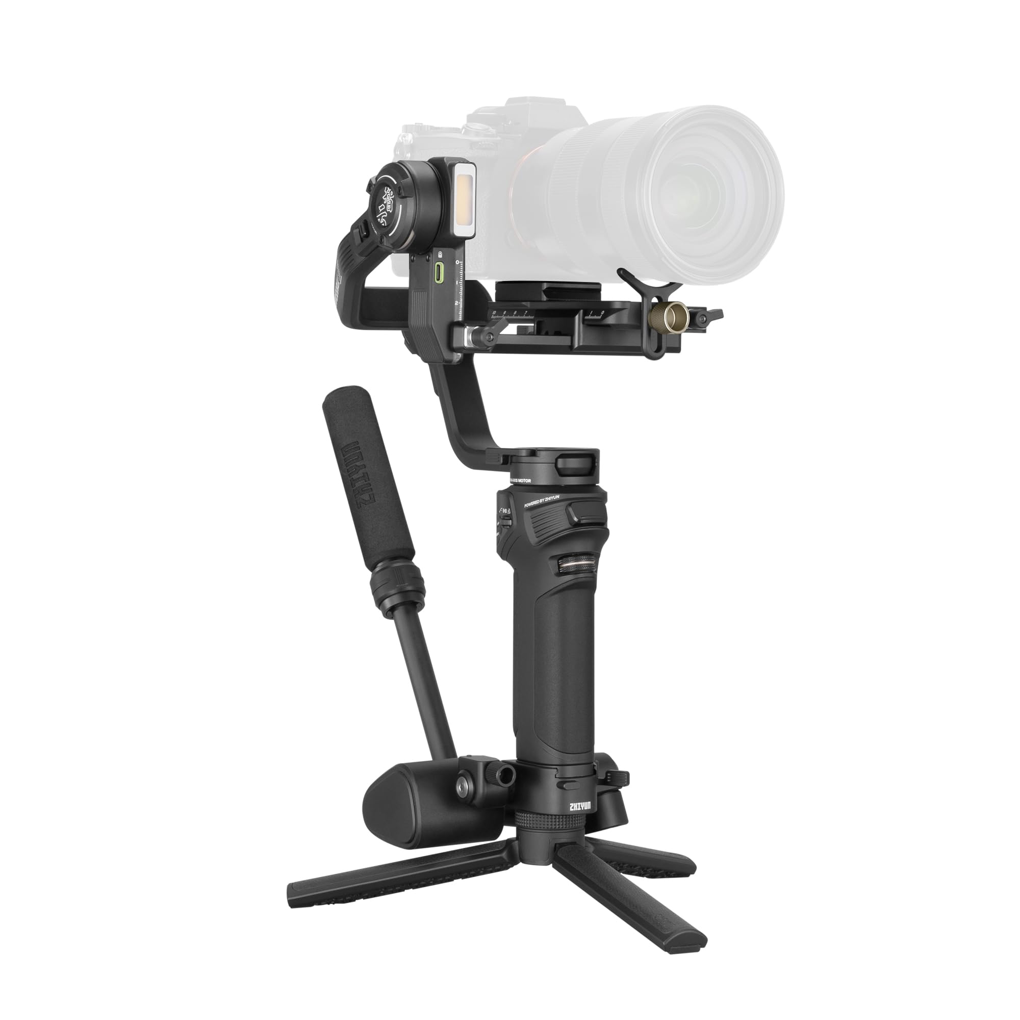 Zhiyun Weebill 3S Gimbal Stabilizer With Wrist Rest Sling Grip For Dslr And Mirrorless Camera Canon/Nikon/Sony/Panasonic/Fujifilm,Fill Light,Native Vertical Shooting