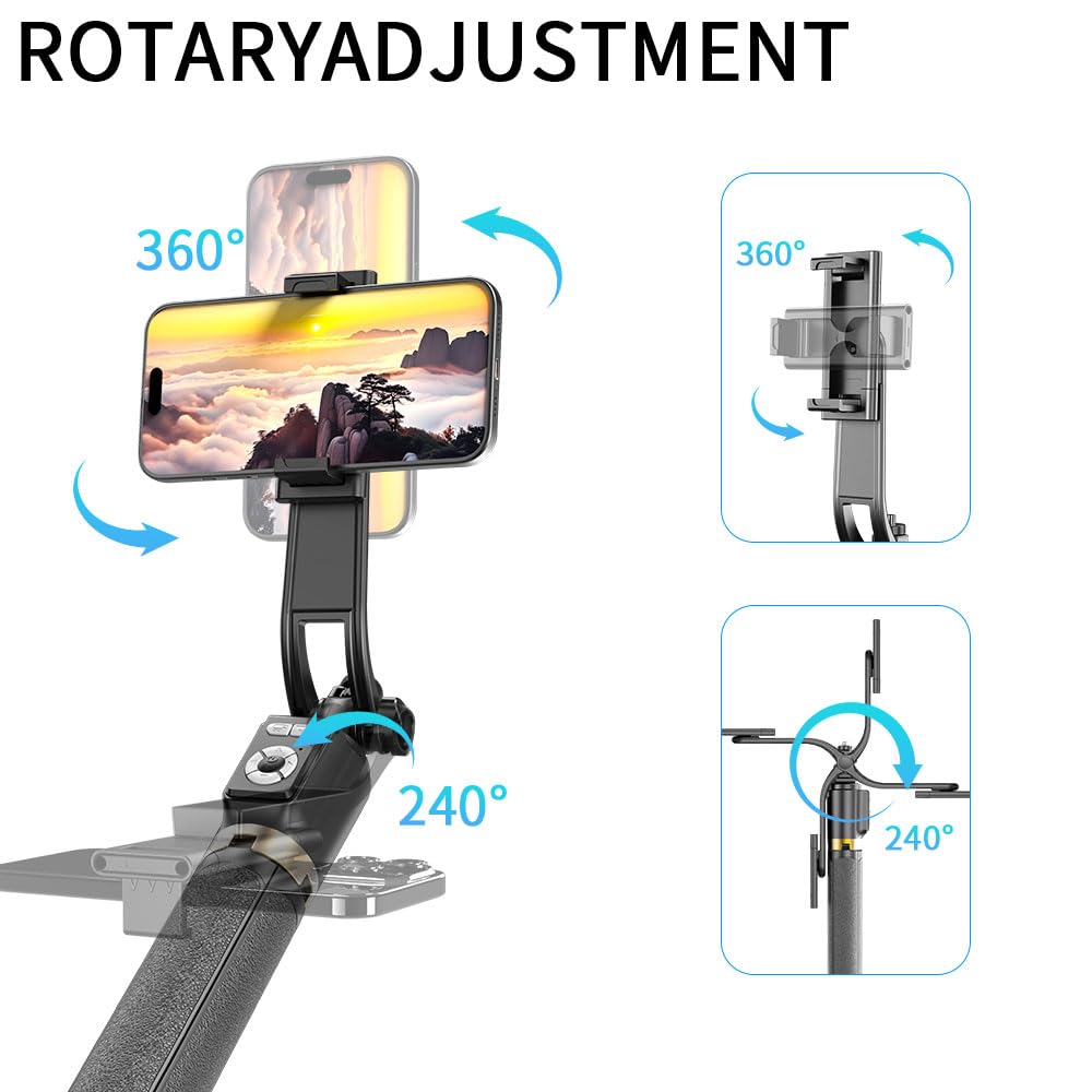 Fashion Stick Selfie Phone Tripod - 86.6'' Cell Phone Holder With Detachable Wireless Remote, Video And Picture, Phone Stand For Iphone Quadpod, Android, Camera