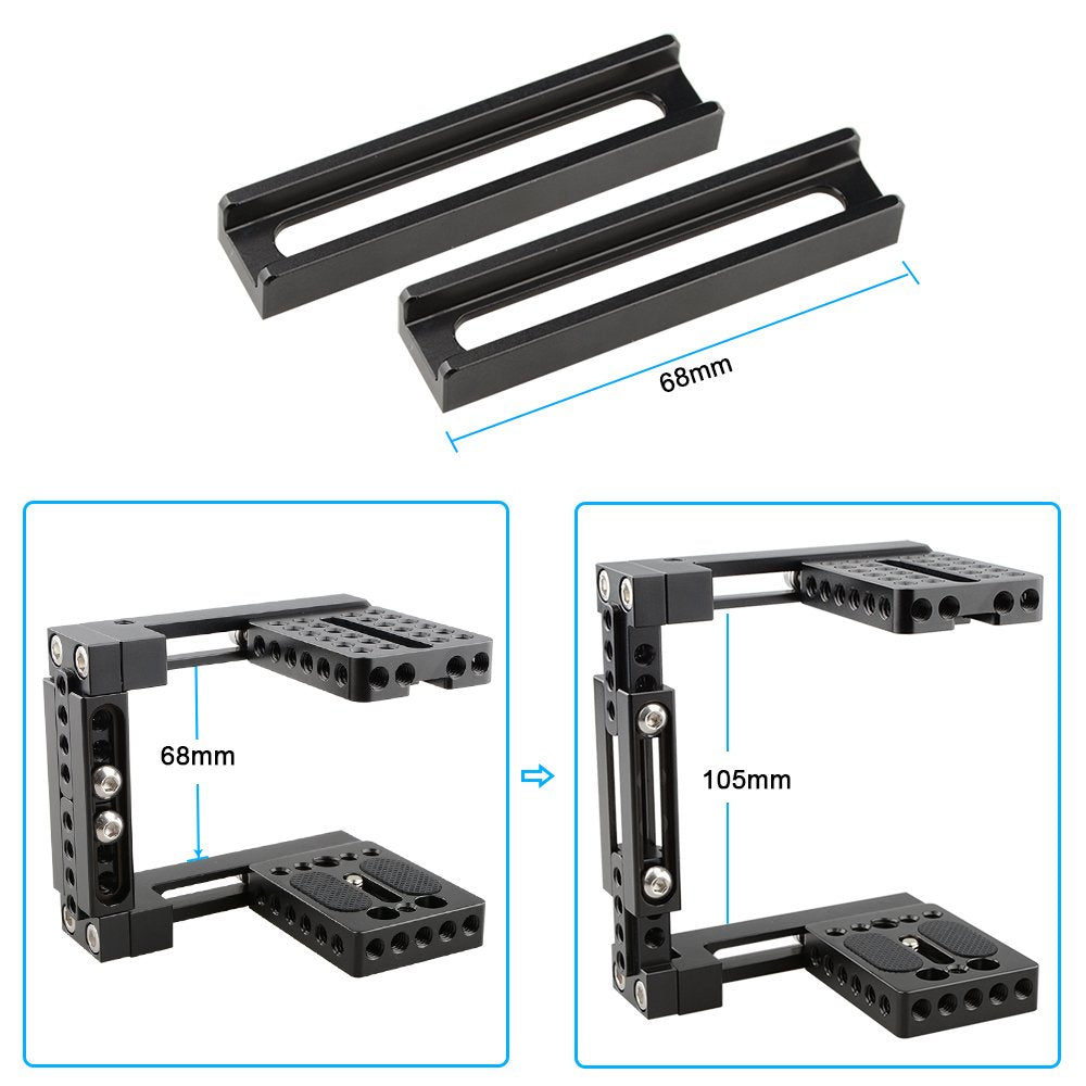 Camvate Adjustable Camera Cage Fit For Right Handle And Left Handle Camera(Basic) - 1722