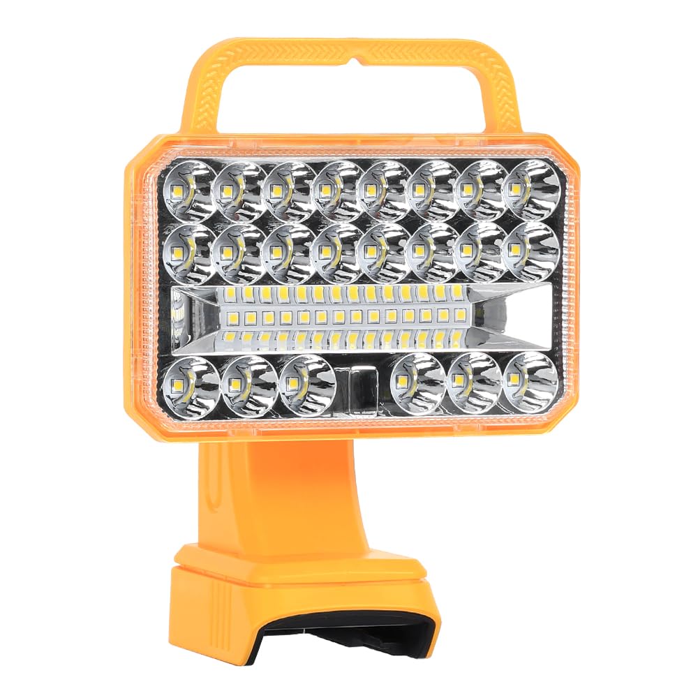 Weixblixian 2000Lm Light Compatible With Dewalt 20V Max Lithium-Ion Battery, 18W Flashlight With Usb Port, Led Work Light For Emergencies, Camping, Outdoor, Indoor(Battery Not Included)