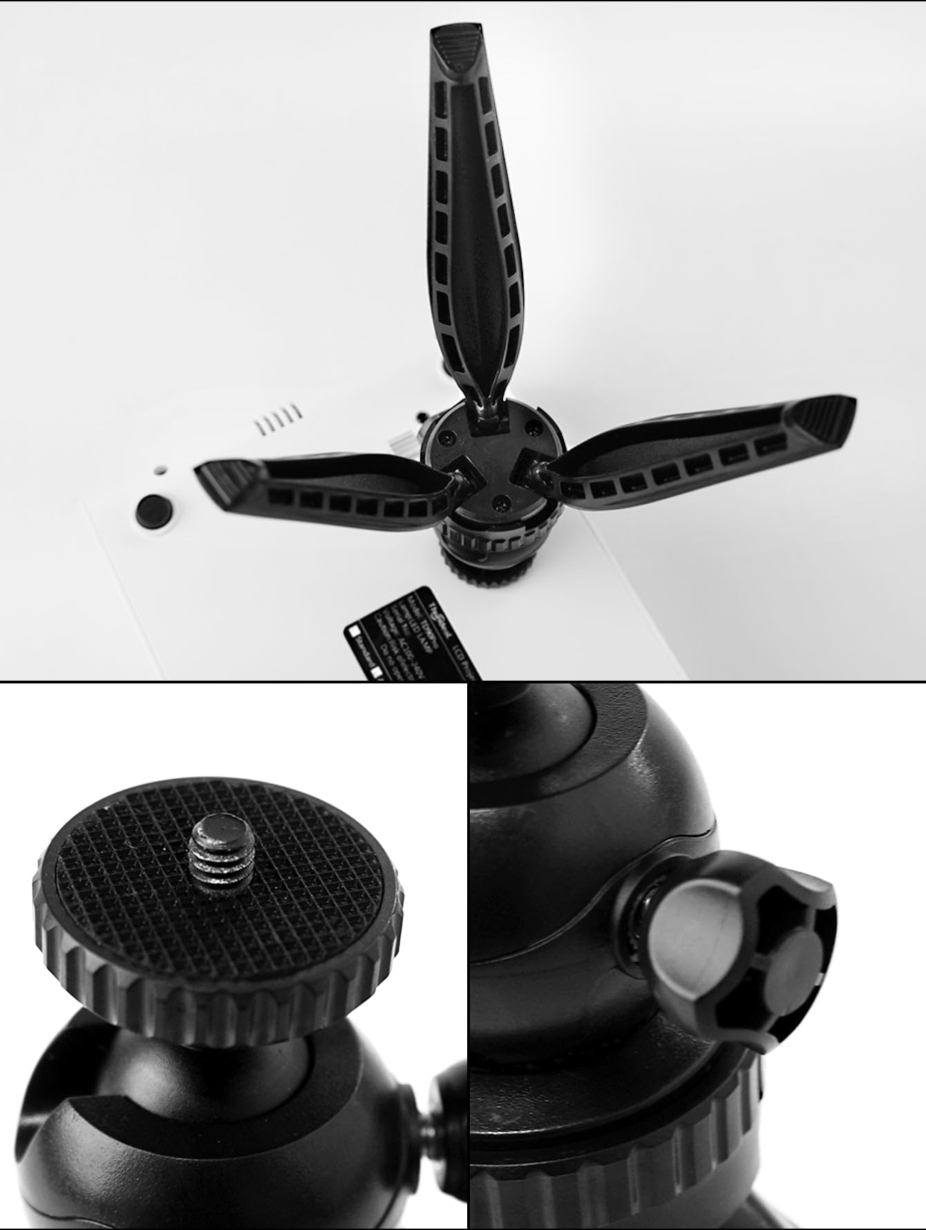 Reflex Camera Tls Tls-Ft16 360° Ball Head Mini Tripod Stand Holder - Portable, Lightweight For Dslr, Webcam & Phones, Strong Stability, Adjustable Angle, Ideal For Vlogging, Photography & Filming