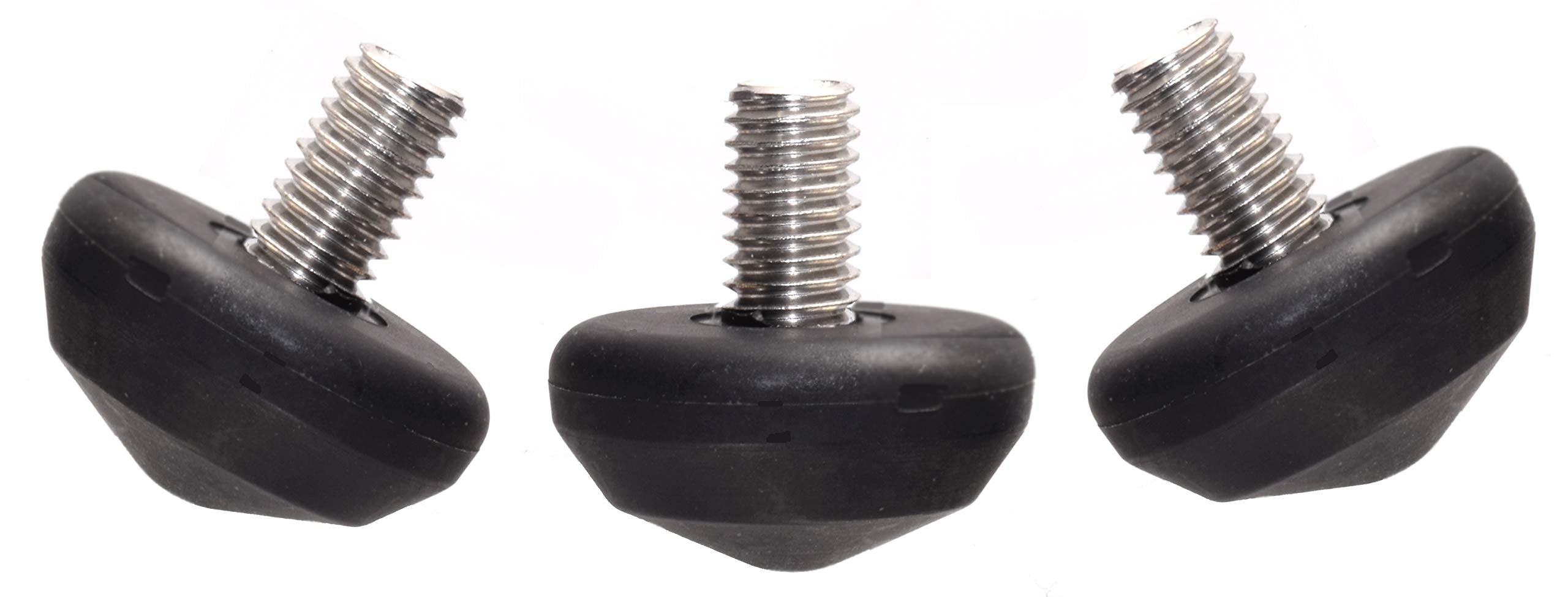 Leofoto Ls-25 Set Of 3 33Mm Diameter Universal 3/8" Rubber Tripod Feet Stainless Steel Connectors Non-Slip Replacement For Ls-364C/Lm-363C/Ln-364C