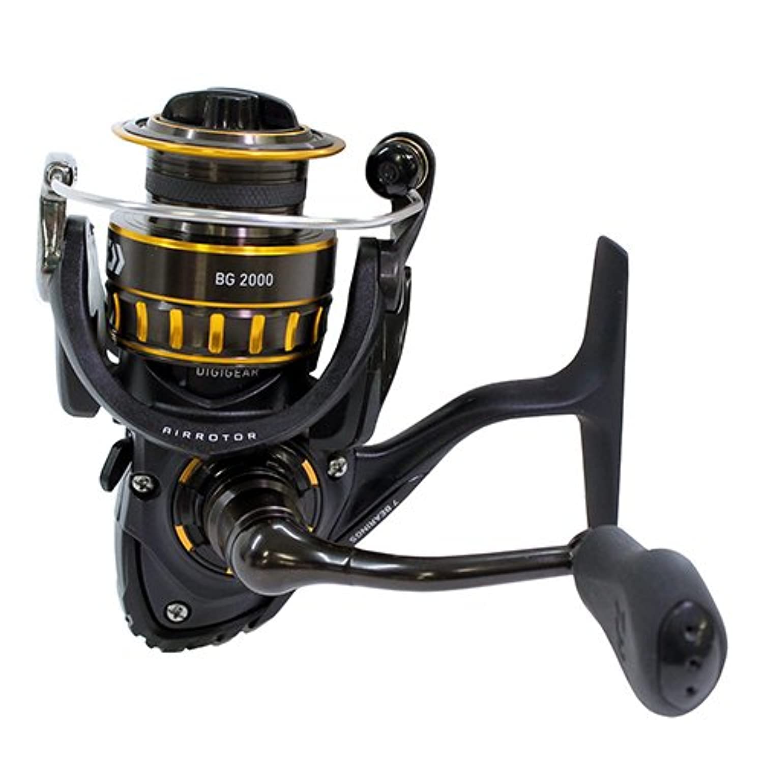 Daiwa Bg2000 Bg Saltwater Spinning Reel, Black/Gold