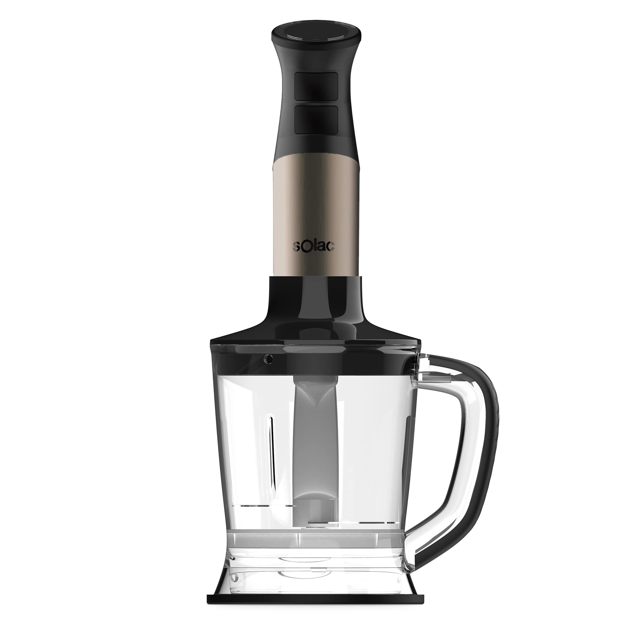 Solac Professional 1000W Stainless Steel Hand Blender W/Accessories Kit,Standard,Sjk-1172