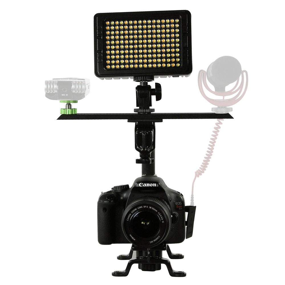 Cam Caddie Scorpion Ex Starter Kit & Led-160 Video Light & Stabilizer, Black (0Cc-Kt1-Led160)