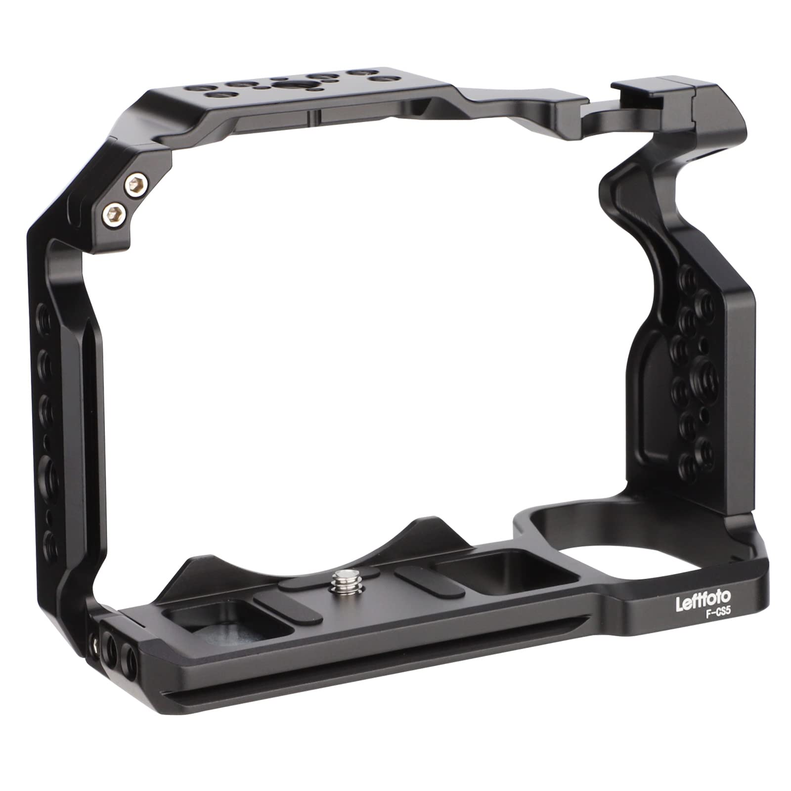 Leftfoto Camera Cage For Panasonic S5 Camera,Extension Mount Microphone Fill Light Bracket Filming Accessories,With Cold Shoe