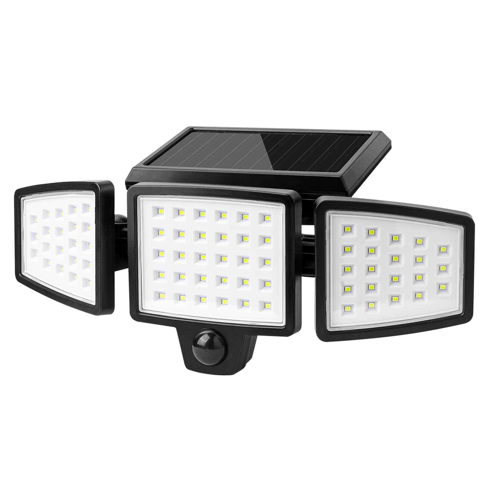 Lepro Bundle - Solar Flood Light 3 Adjustable Heads & 50 Ft Outdoor String Lights 25 Led G40 Edison Bulbs String Lights