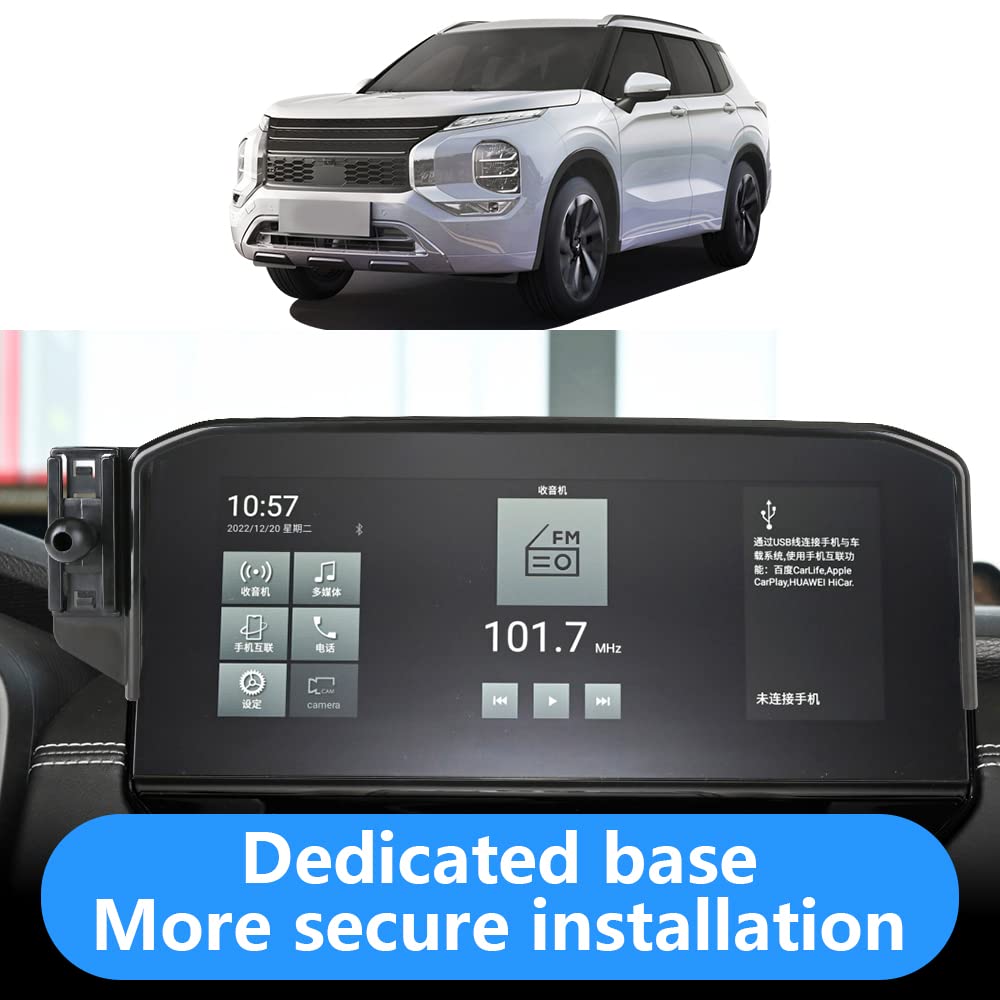 Lunqin Car Phone Holder For Mitsubishi Outlander    And Outlander Phev   Auto Interior Accessories Best Cell Phones Mount Cellphone Mobile Cradle Charging Navigation Screen Bracket
